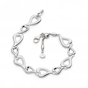 Desire Love Story Sandblast Multi-Link 7.5" Slider Bracelet 70523SRP