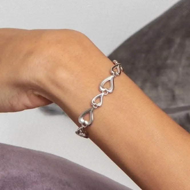 Desire Love Story Sandblast Multi-Link 7.5" Slider Bracelet 70523SRP