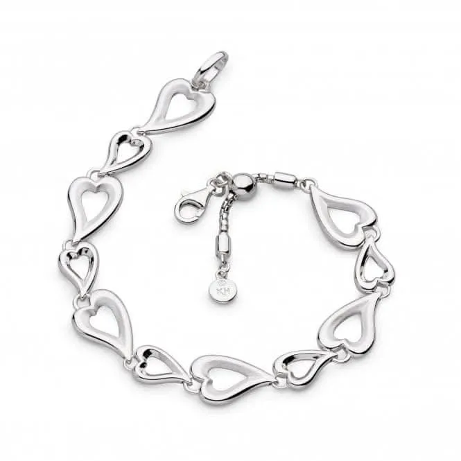 Desire Love Story Sandblast Multi-Link 7.5" Slider Bracelet 70523SRP