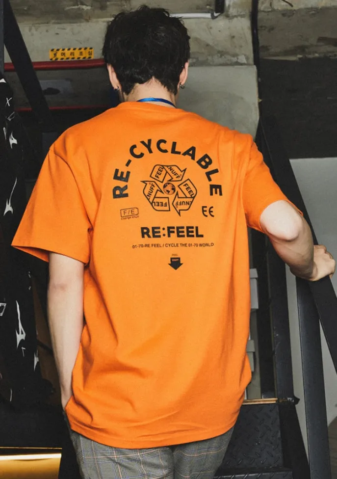 FEEL ENUFF (フィールイナフ)  RE-FEEL TEE / ORANGE