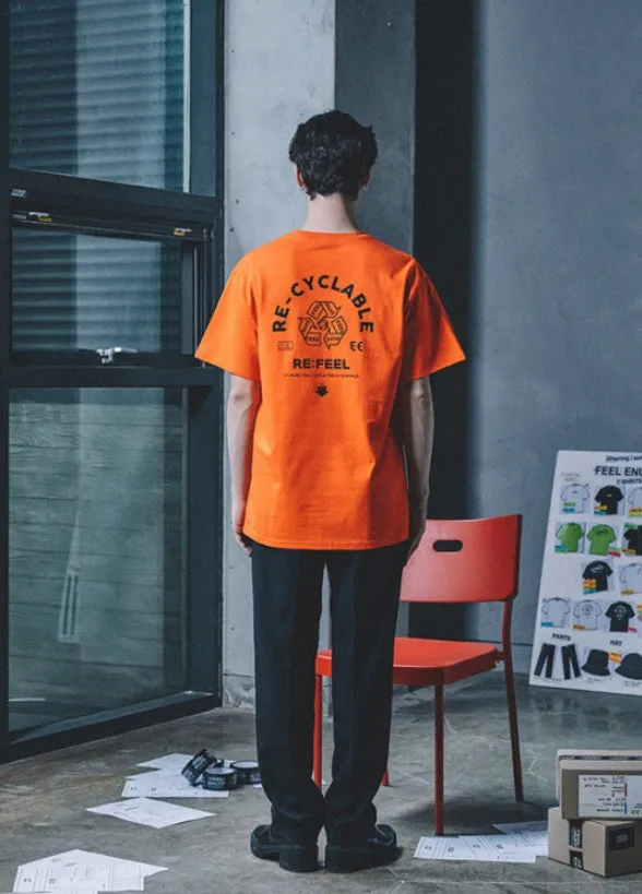FEEL ENUFF (フィールイナフ)  RE-FEEL TEE / ORANGE