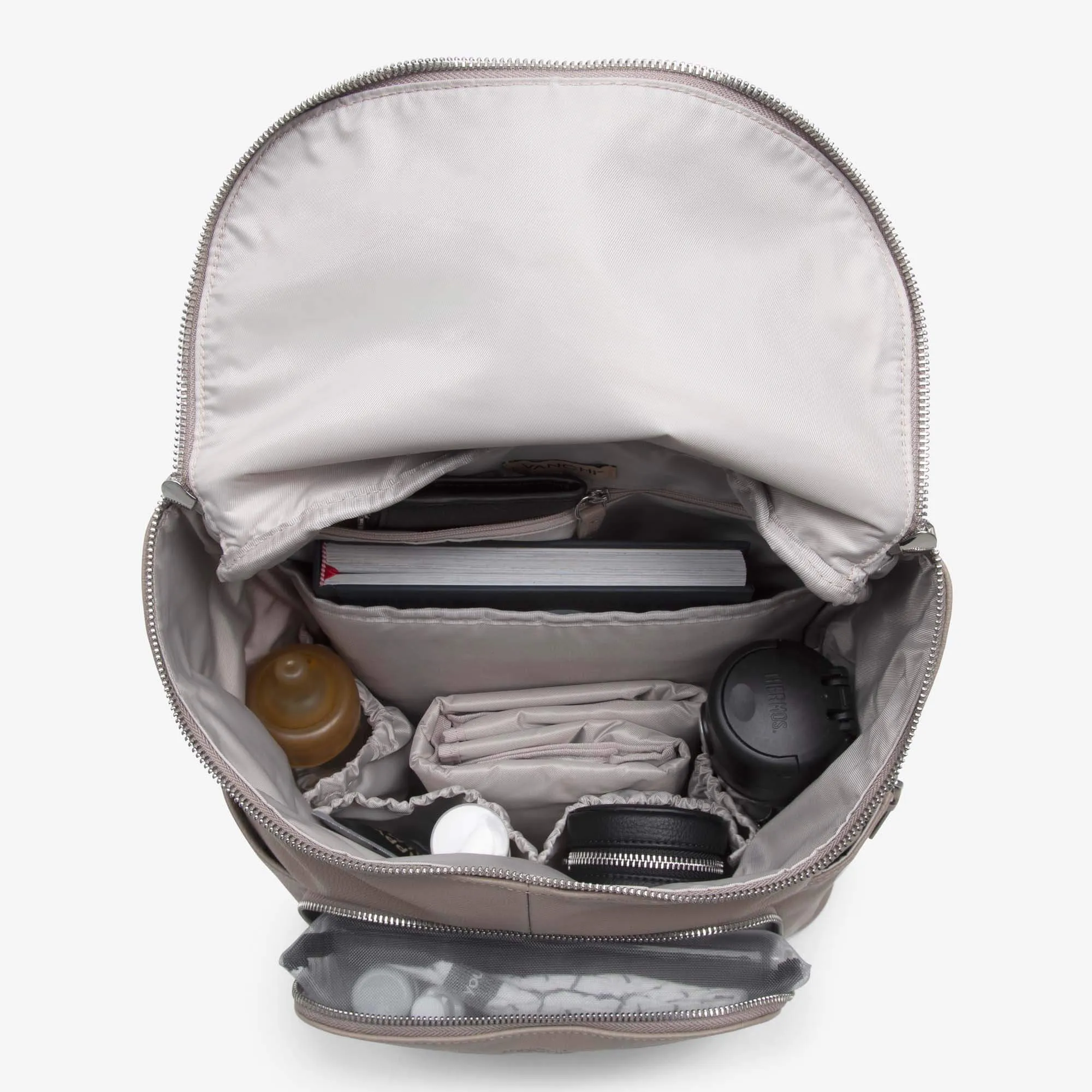 Frankie Everyday Backpack (Leather) Taupe