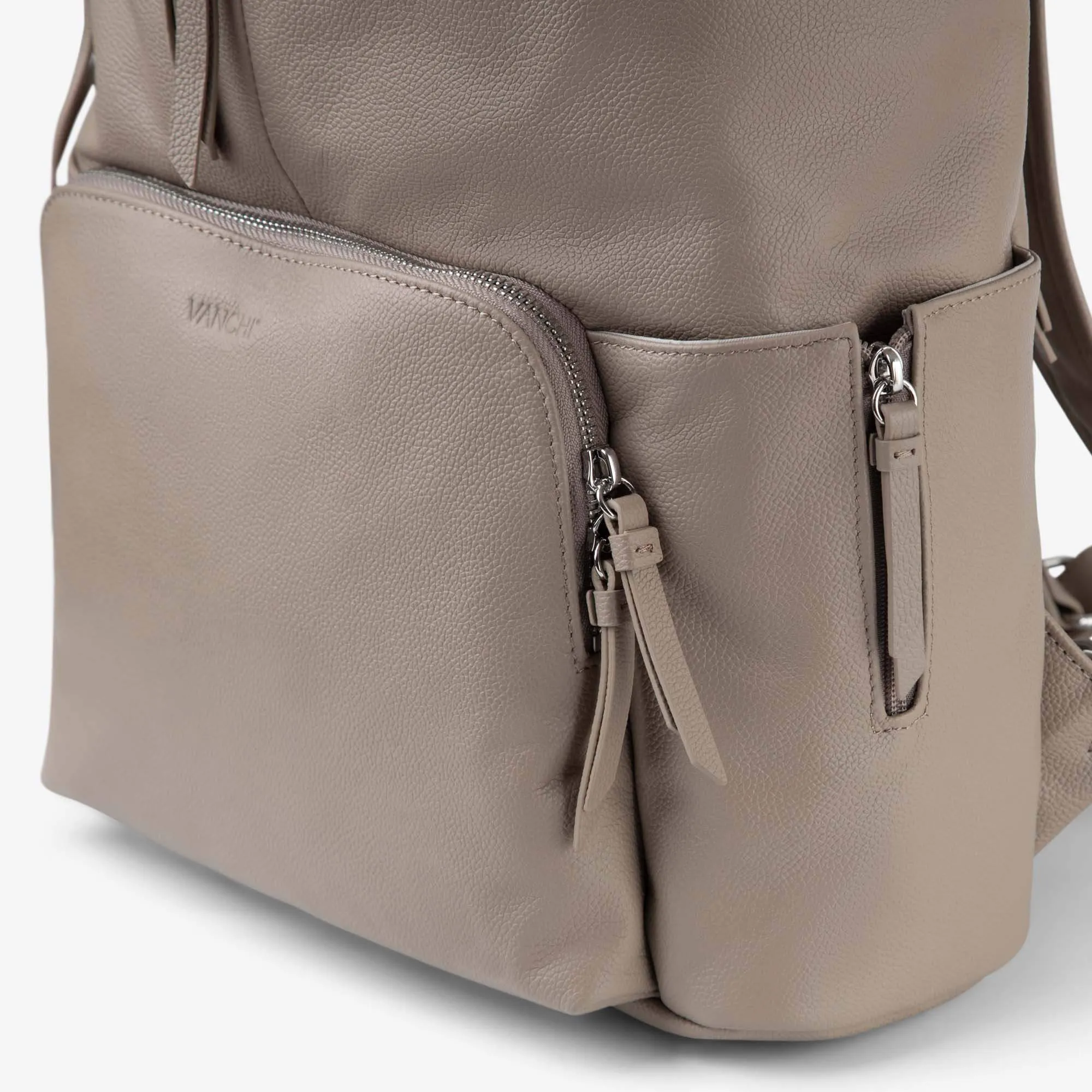 Frankie Everyday Backpack (Leather) Taupe