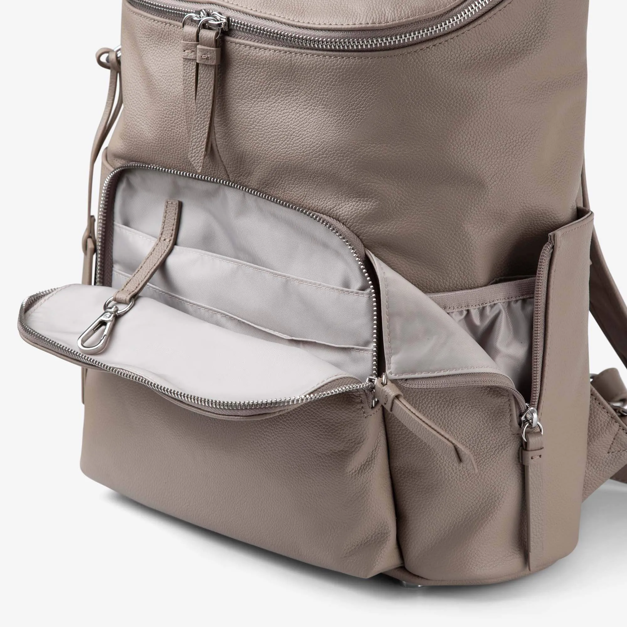 Frankie Everyday Backpack (Leather) Taupe