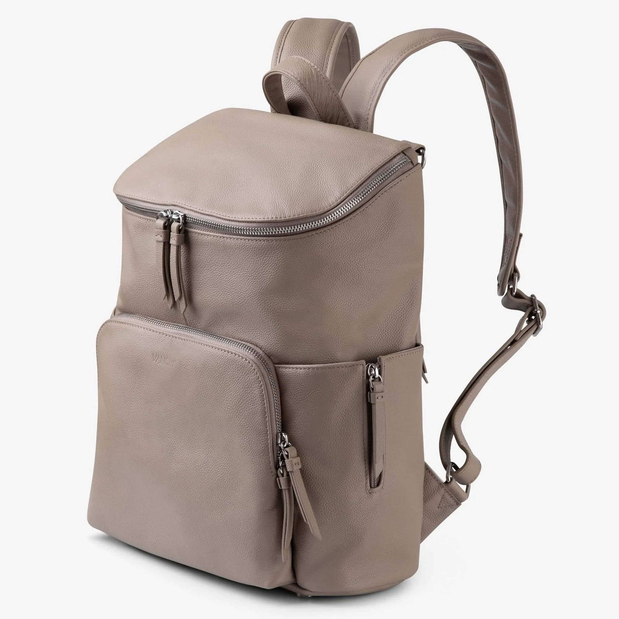 Frankie Everyday Backpack (Leather) Taupe
