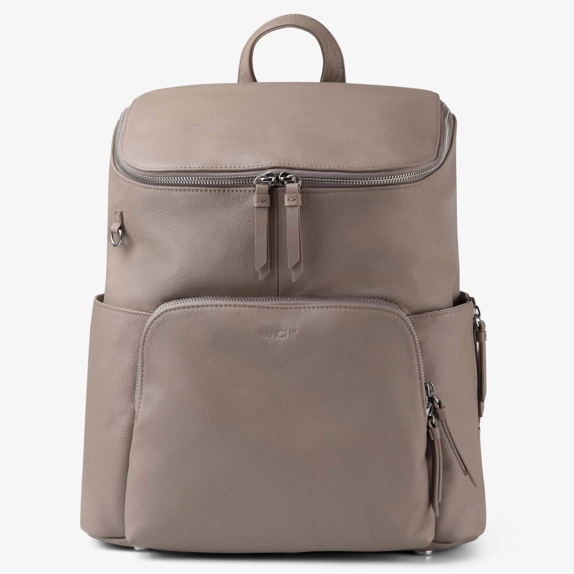 Frankie Everyday Backpack (Leather) Taupe