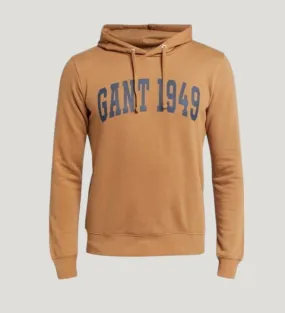 Gant Apparel Mens MD. FALL HOODIE SWEAT 210/ROASTED WALNUT
