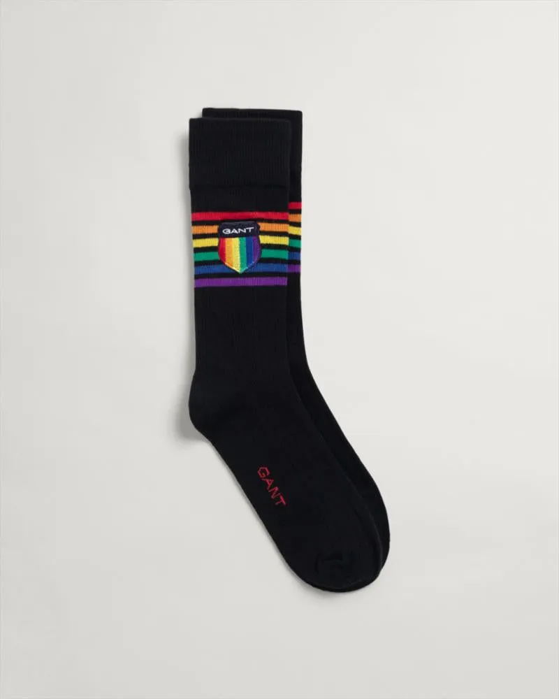 Gant Apparel Mens PRIDE. SOCKS 5/BLACK