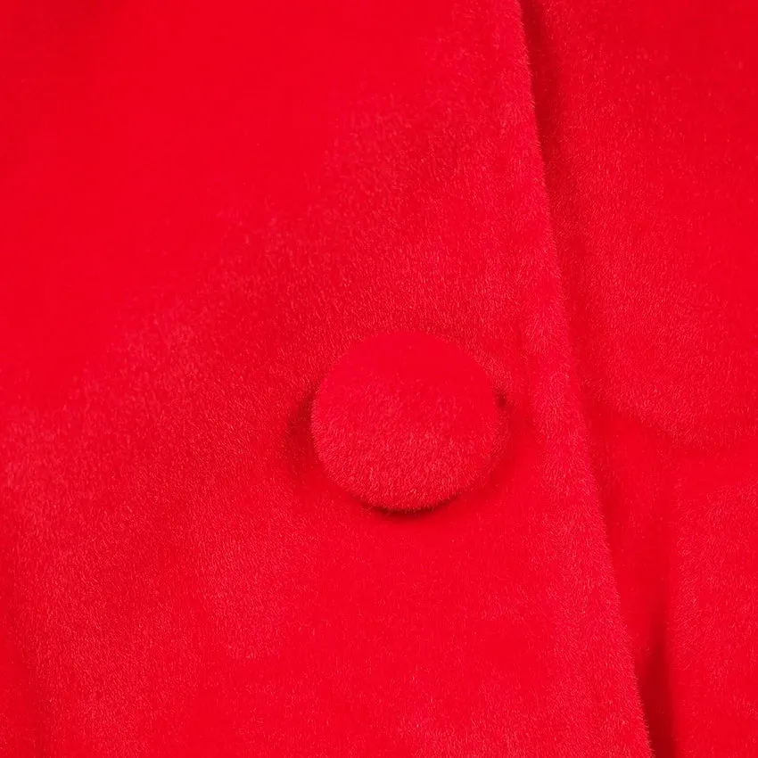 Girls' Wool Blend Bow Coats