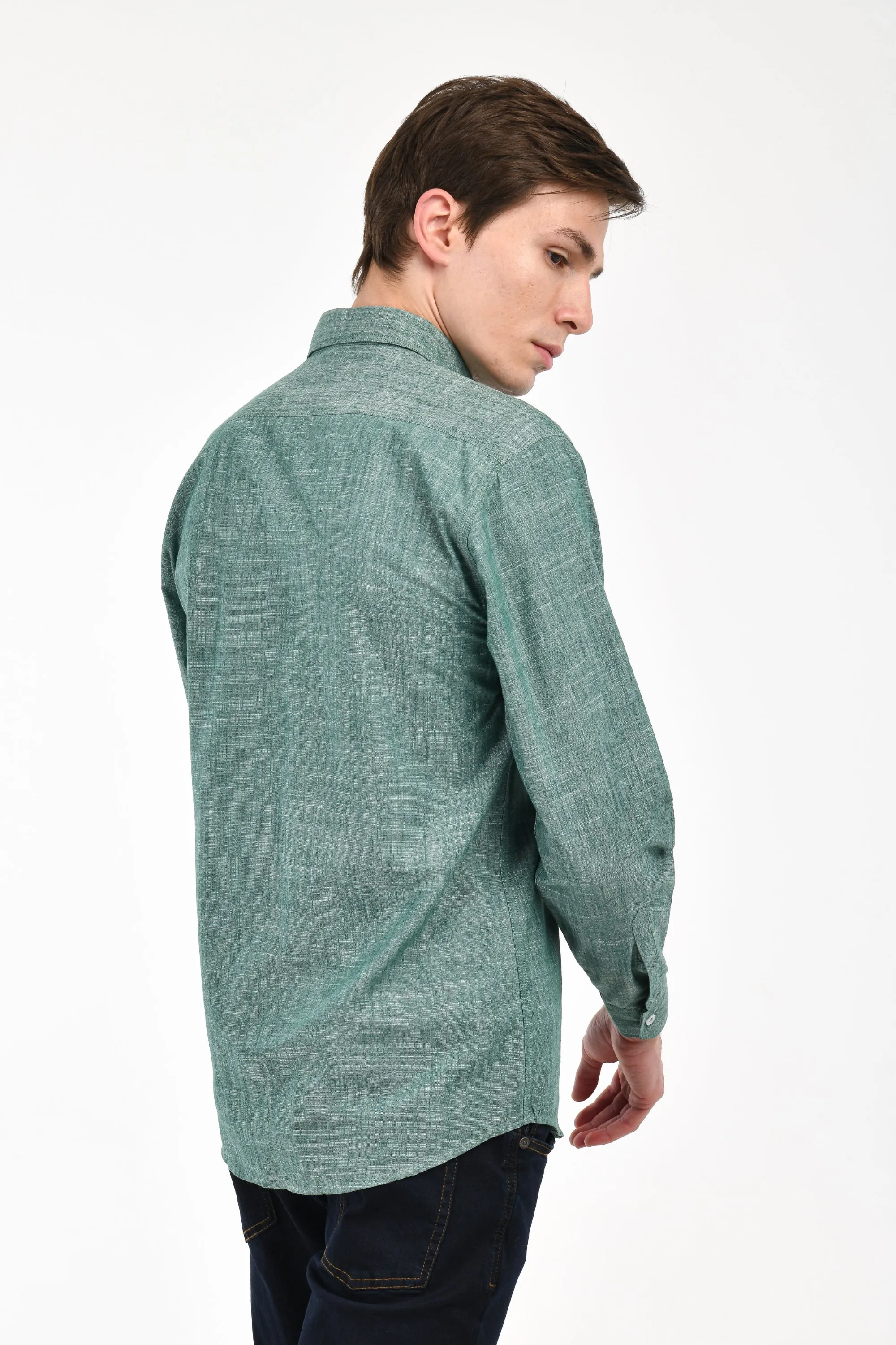 Green Melange Shirt