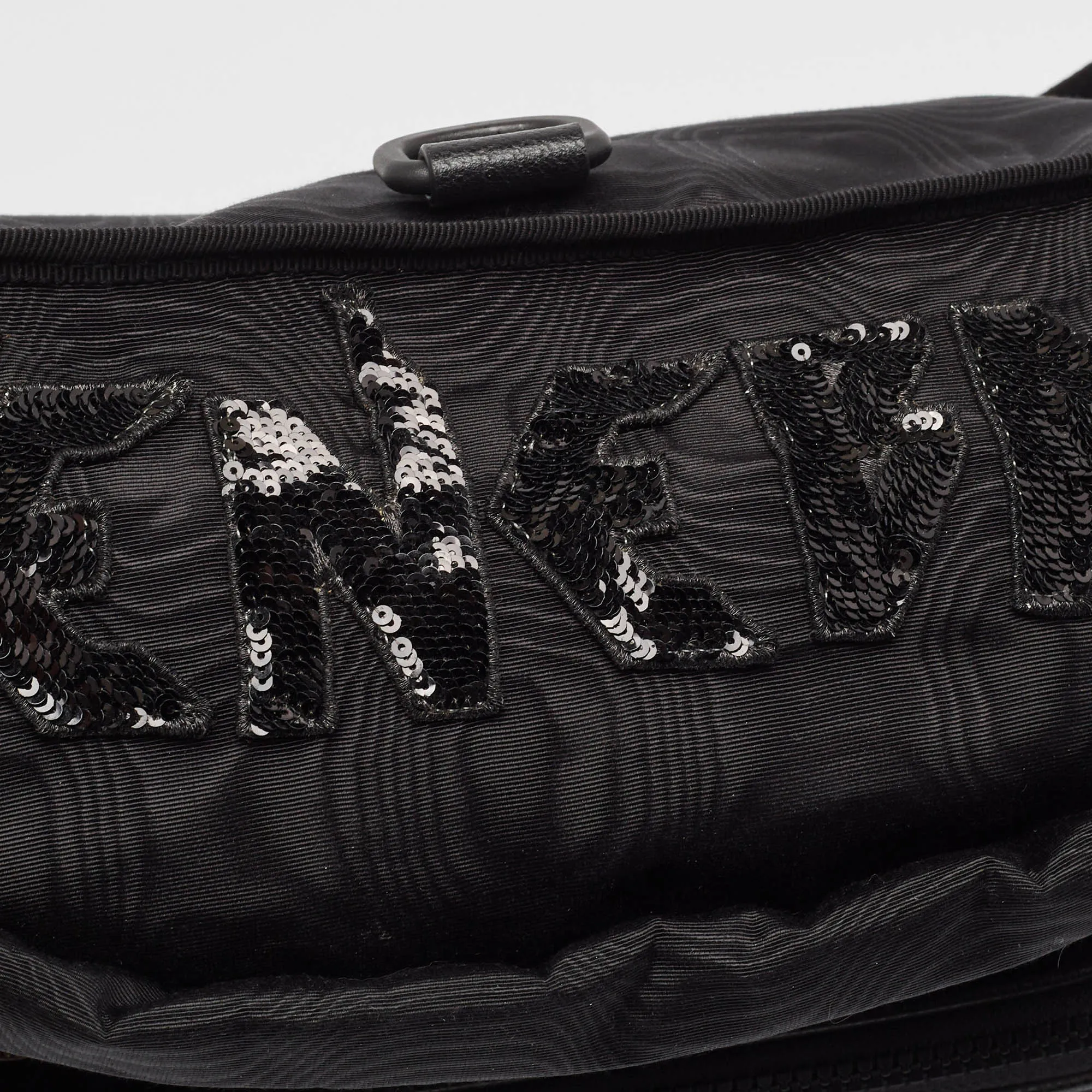 Gucci  Nylon Tenebre Logo Patch Belt Bag