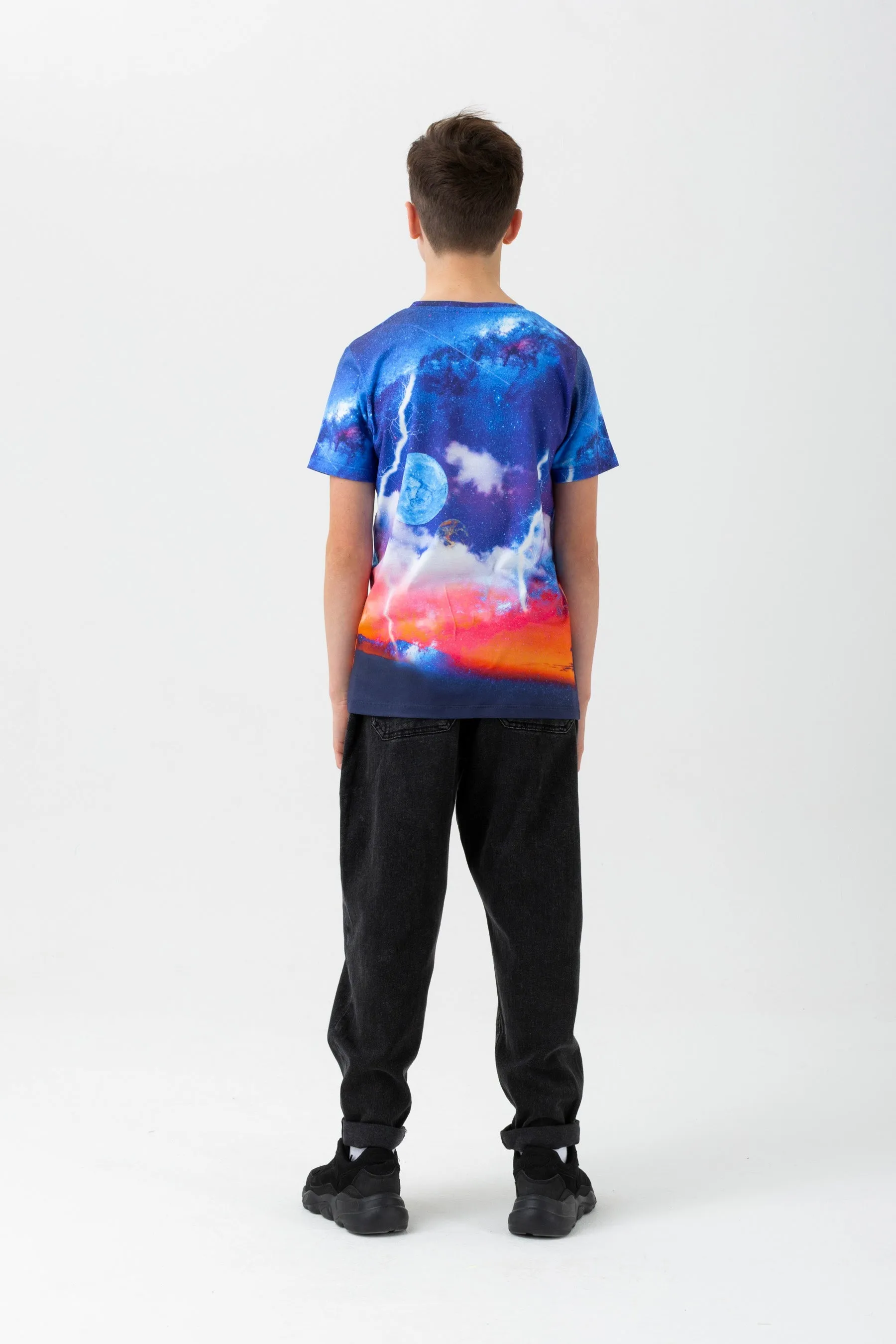 Hype Galaxy Horizon Script T-Shirt Zvlr040