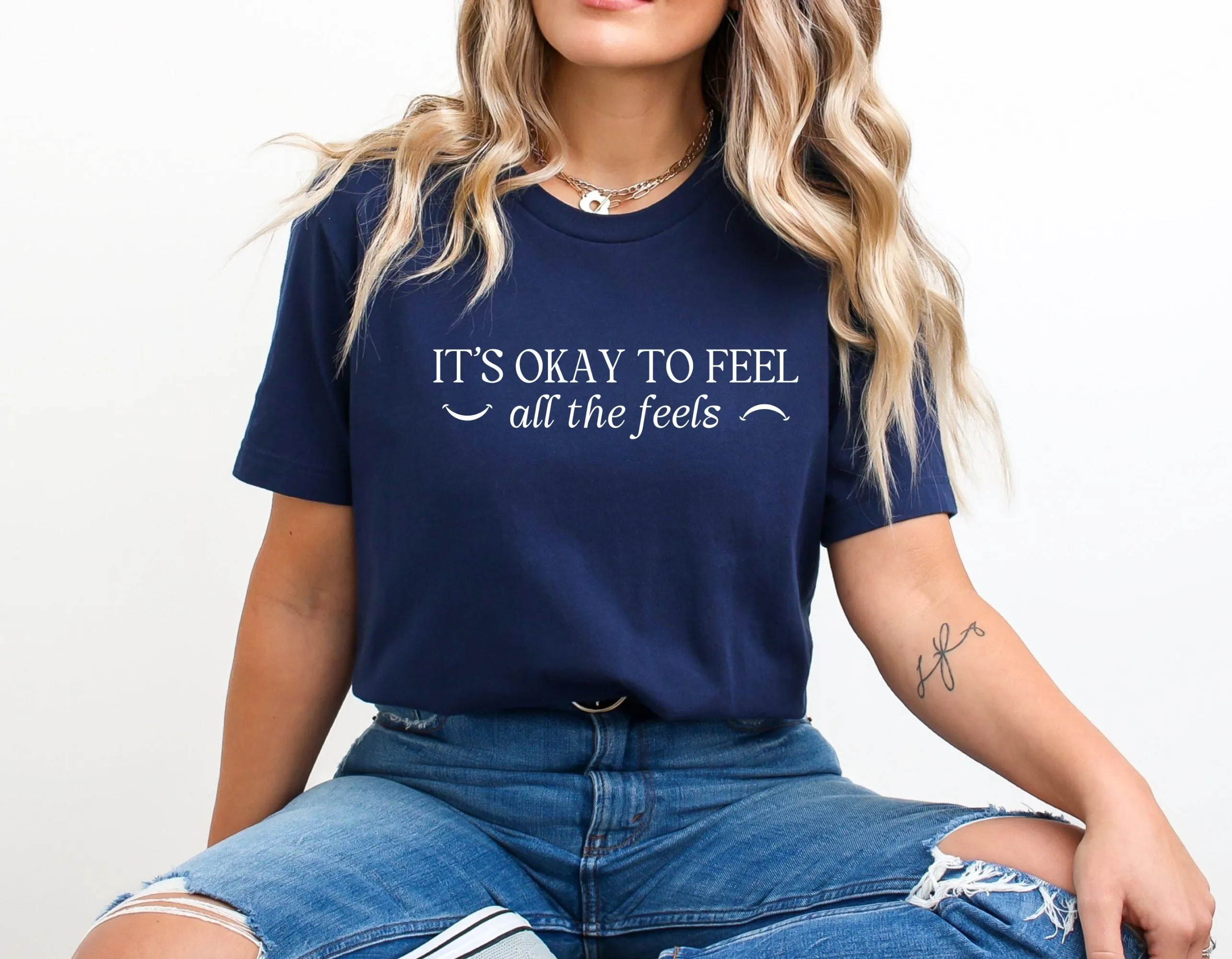It's okay to feel all the feels T Shirt, ot slp sped aba tee, Minimalist Emotions Bella Canvas