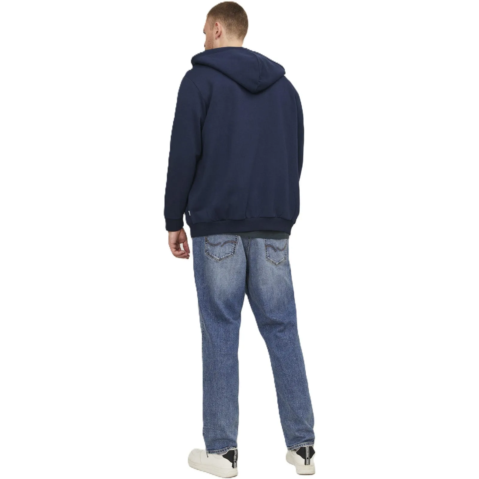Jack & Jones Mens Bradley Sweat Zip  Big & Tall Hoodie