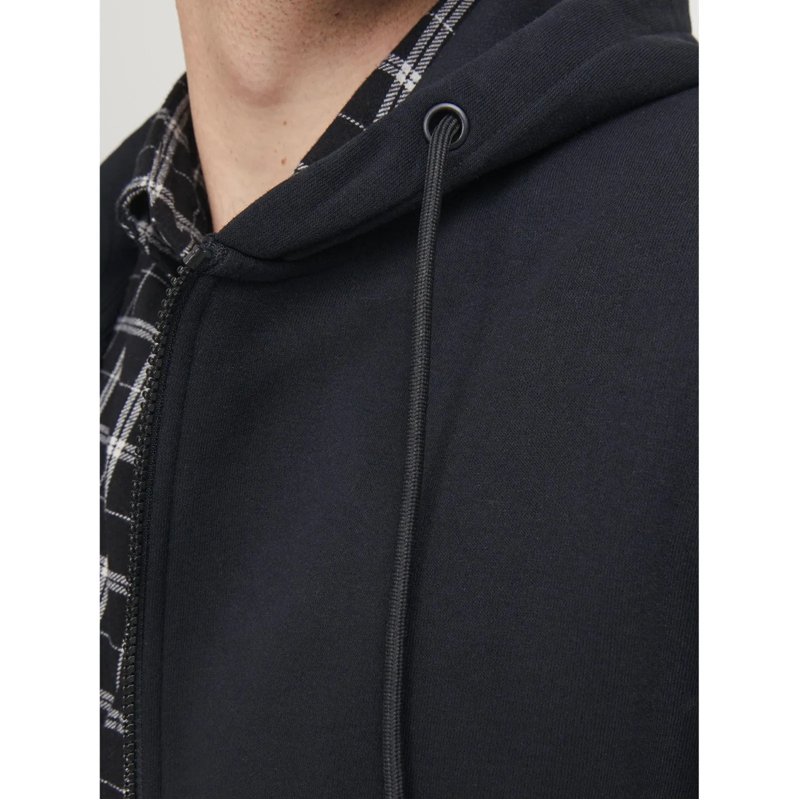 Jack & Jones Mens Bradley Sweat Zip  Big & Tall Hoodie