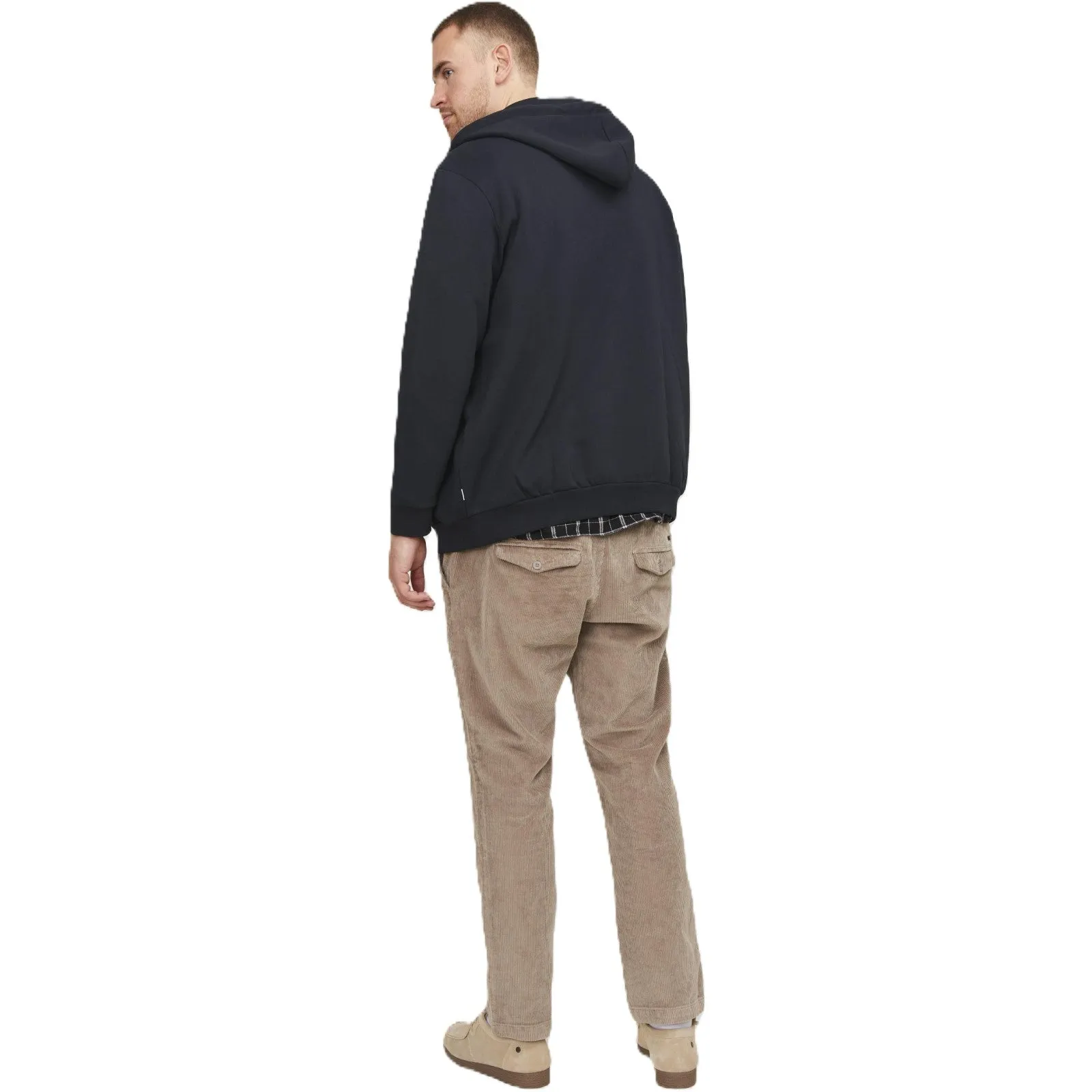 Jack & Jones Mens Bradley Sweat Zip  Big & Tall Hoodie