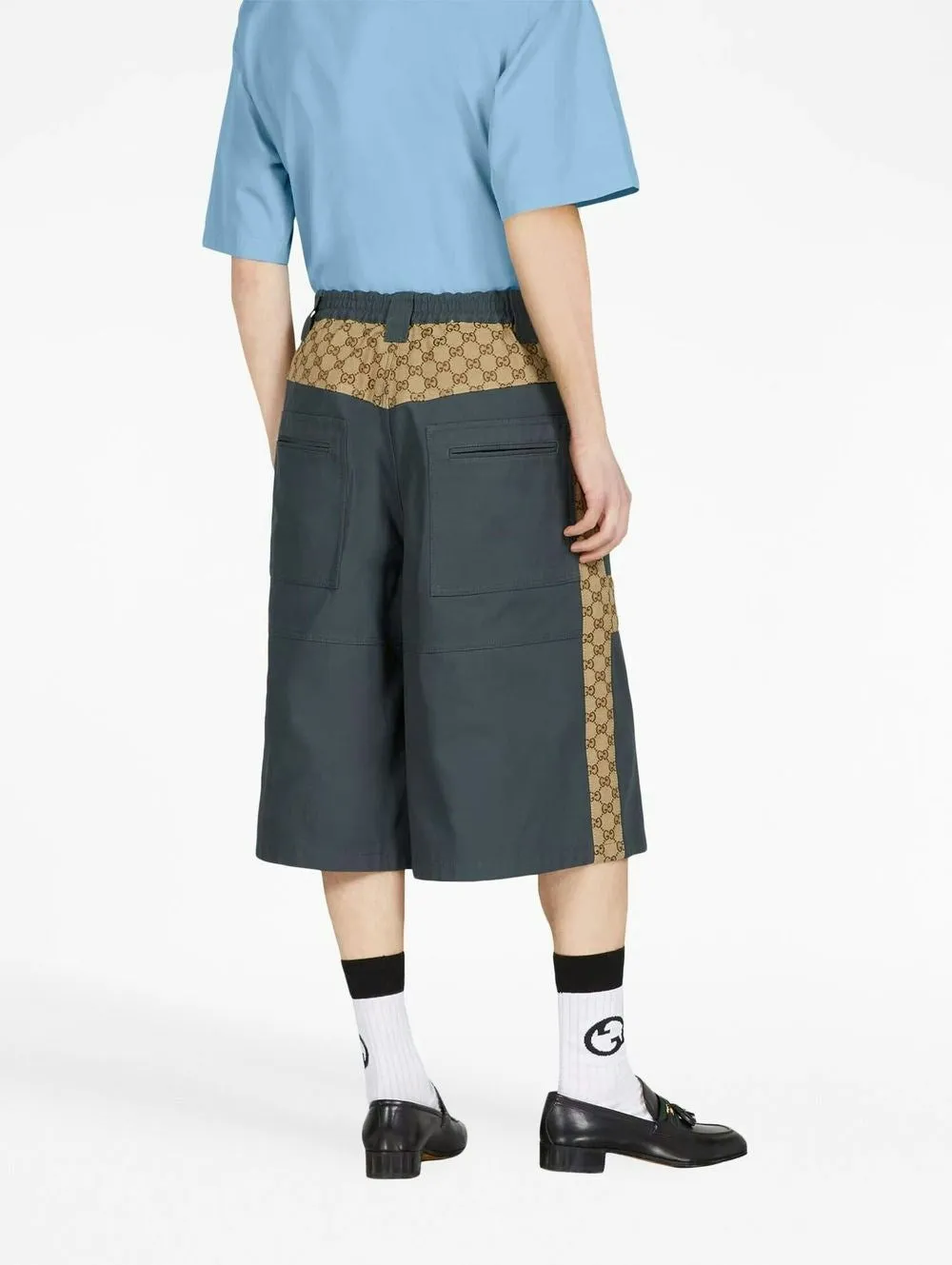 JACQUARD MONOGRAM BERMUDA SHORTS