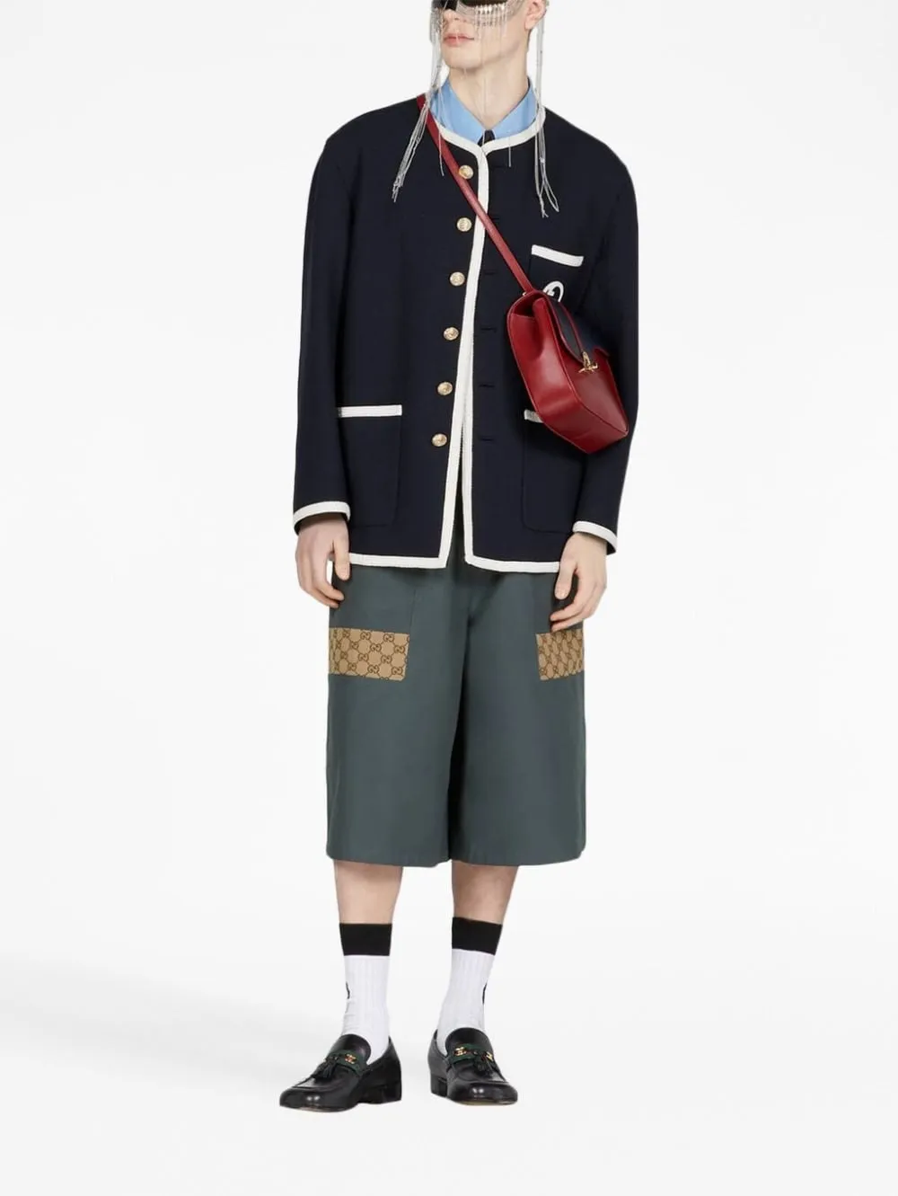 JACQUARD MONOGRAM BERMUDA SHORTS