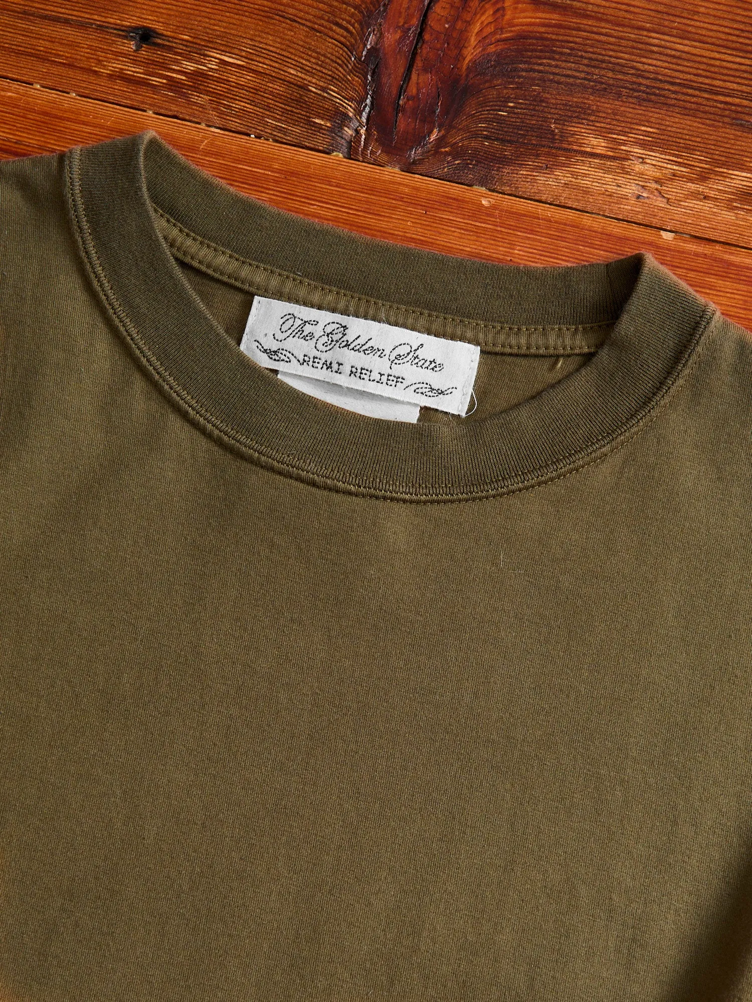 Jersey Regular T-Shirt in Olive