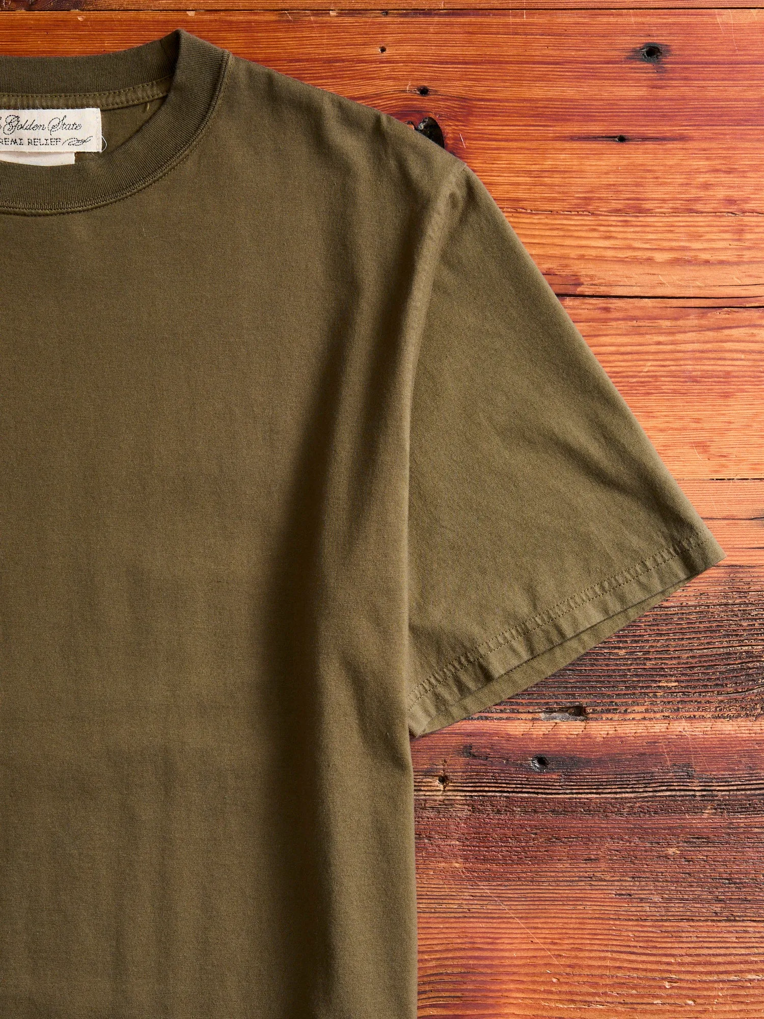 Jersey Regular T-Shirt in Olive