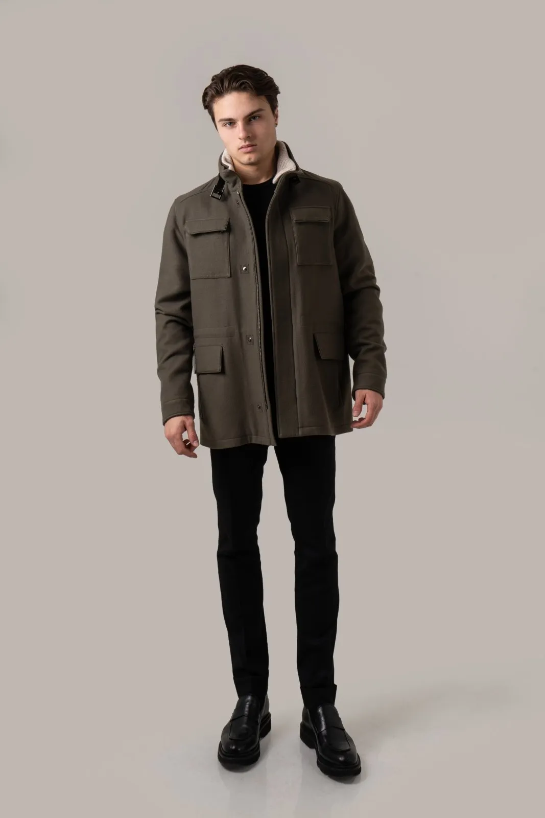 Khaki Wool Jacket