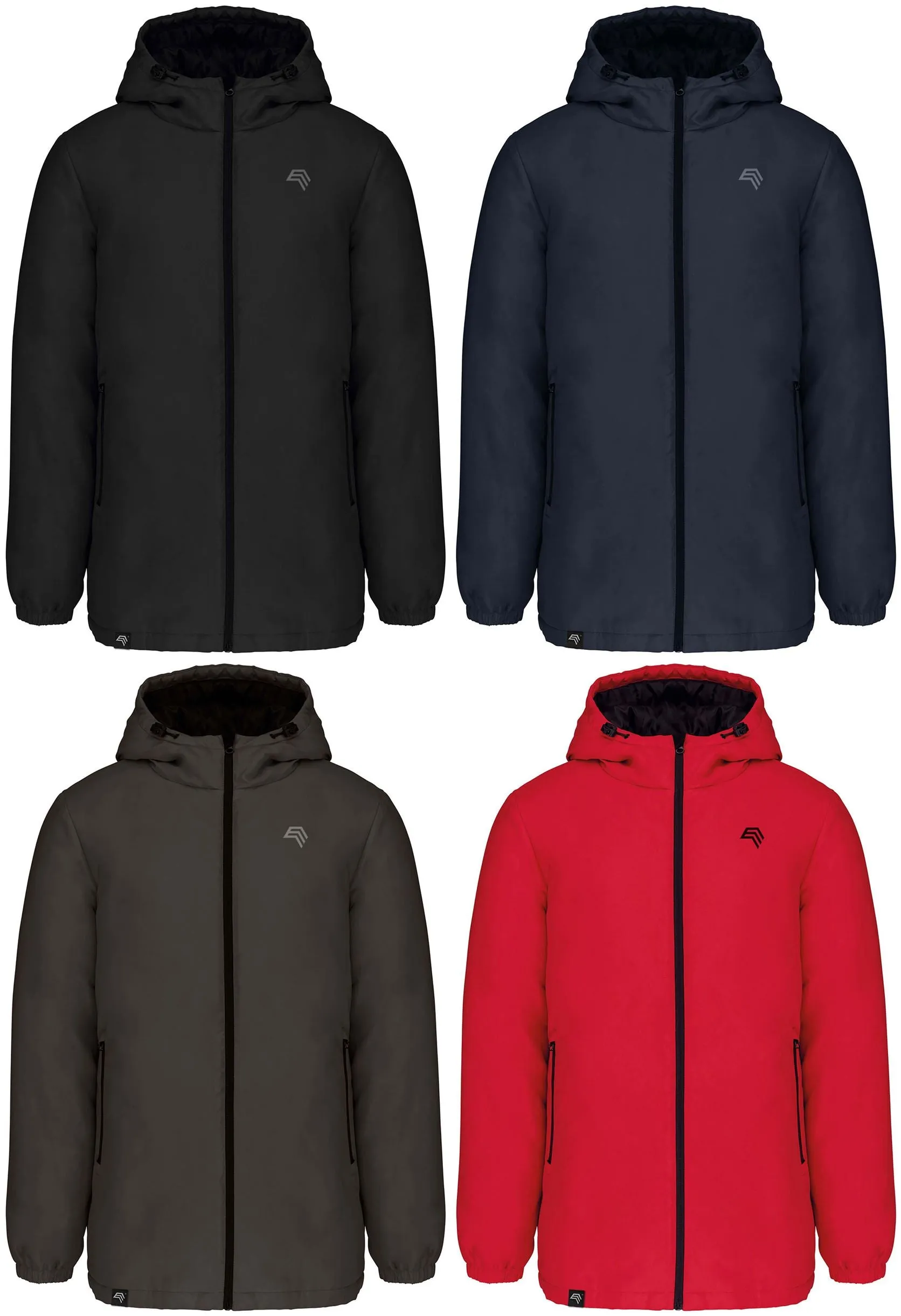KRB 6152 ― Unisex Kapuzenparka aus recyceltem Polyester - Dark Grau