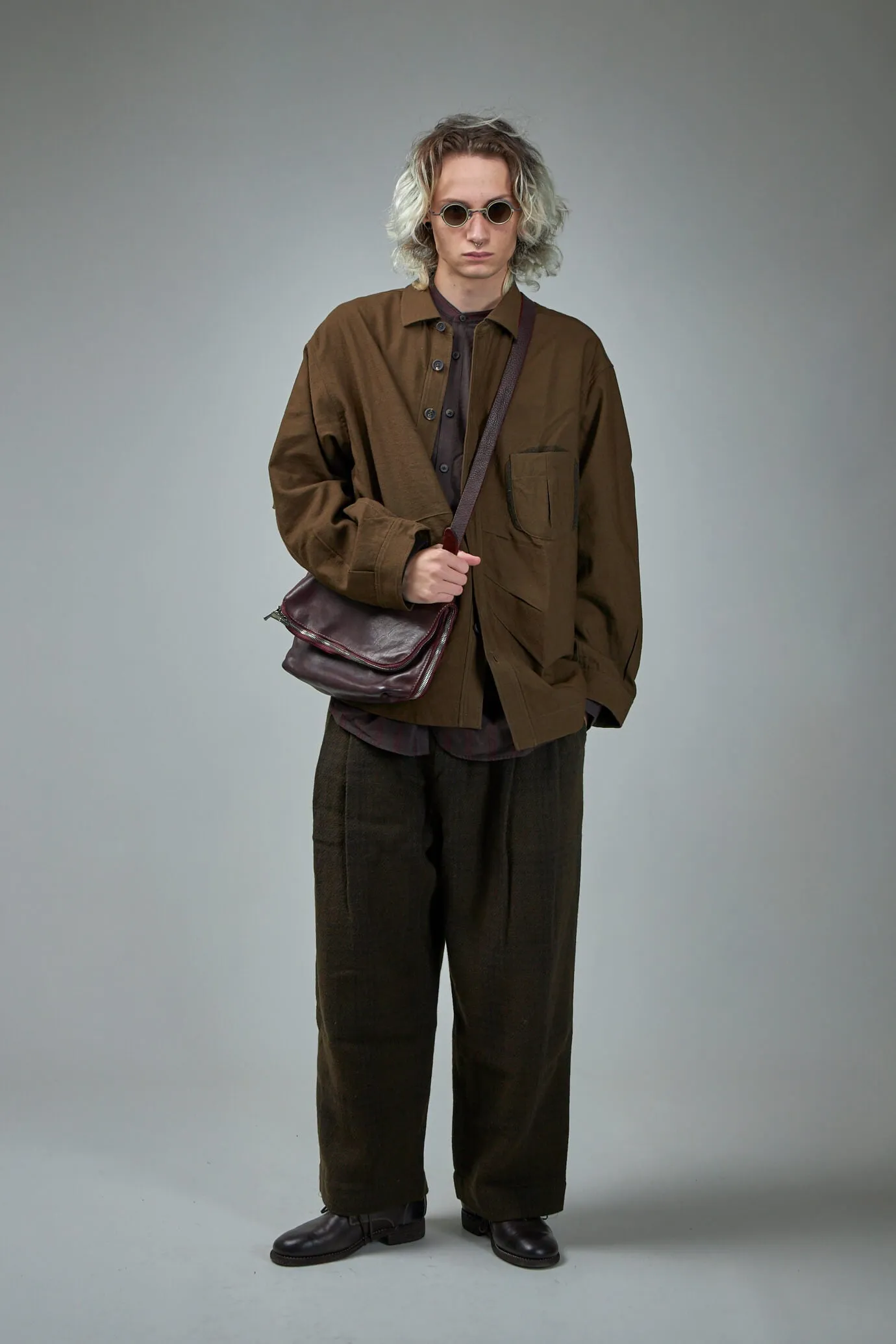Mandarin Collar Pocket Shirt
