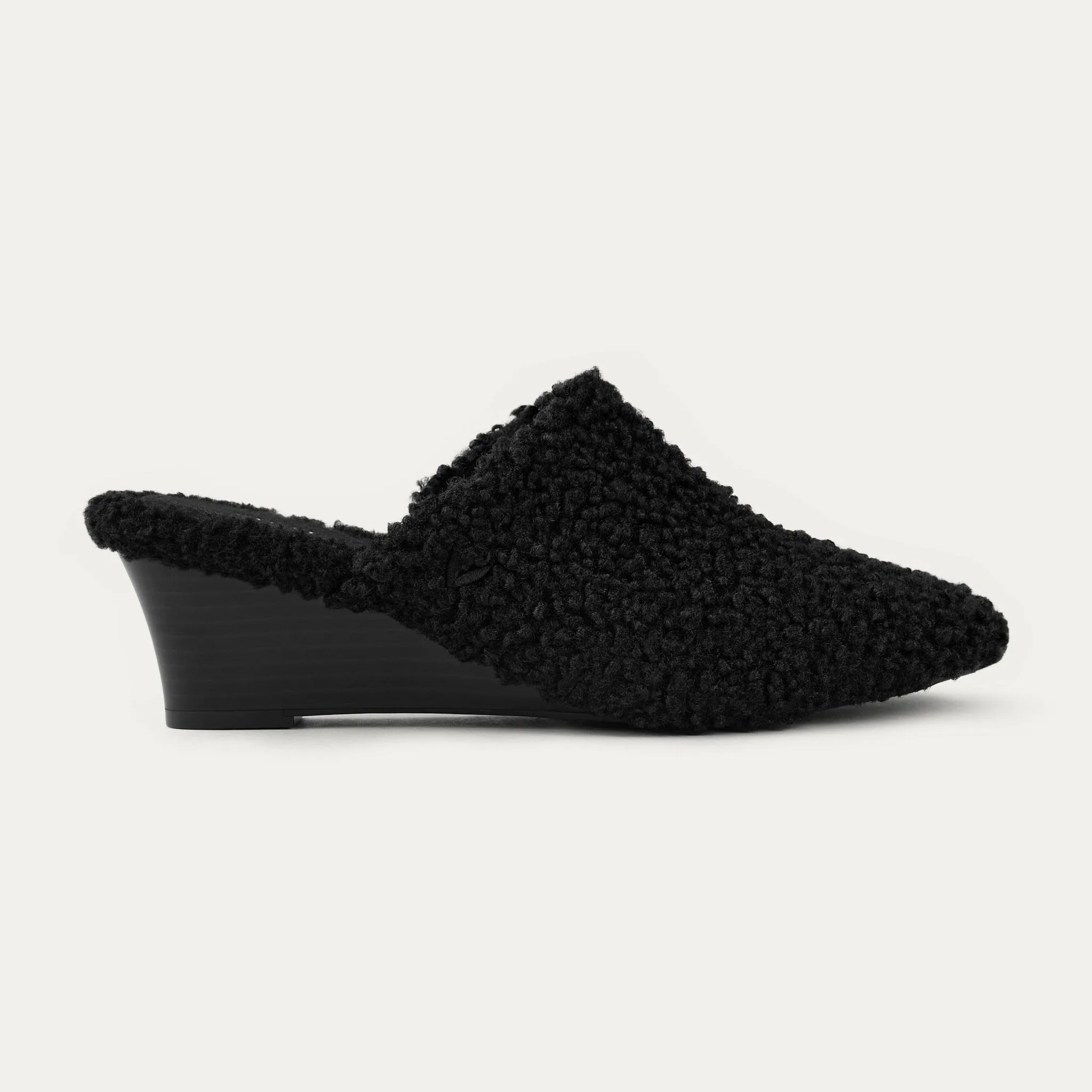 [Margot Wedge Mules] スクエアトゥ ウェッジ ミュール