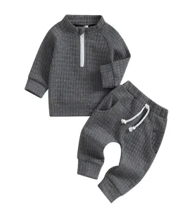 Mason Ribbed Zip Set
