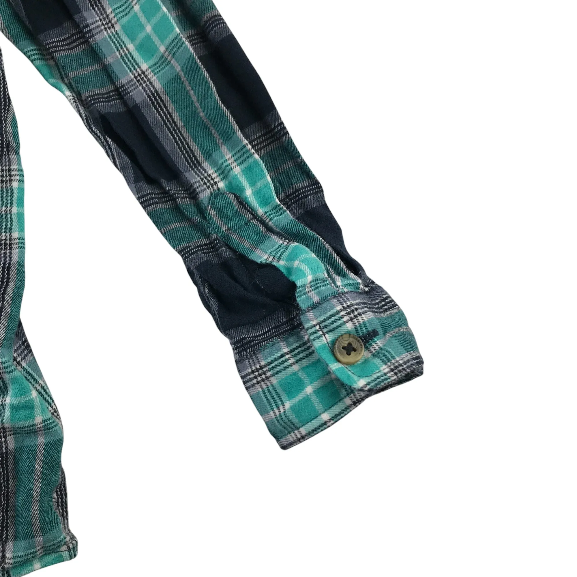 Matalan Shirt 5-6 Years Green Checked Cotton