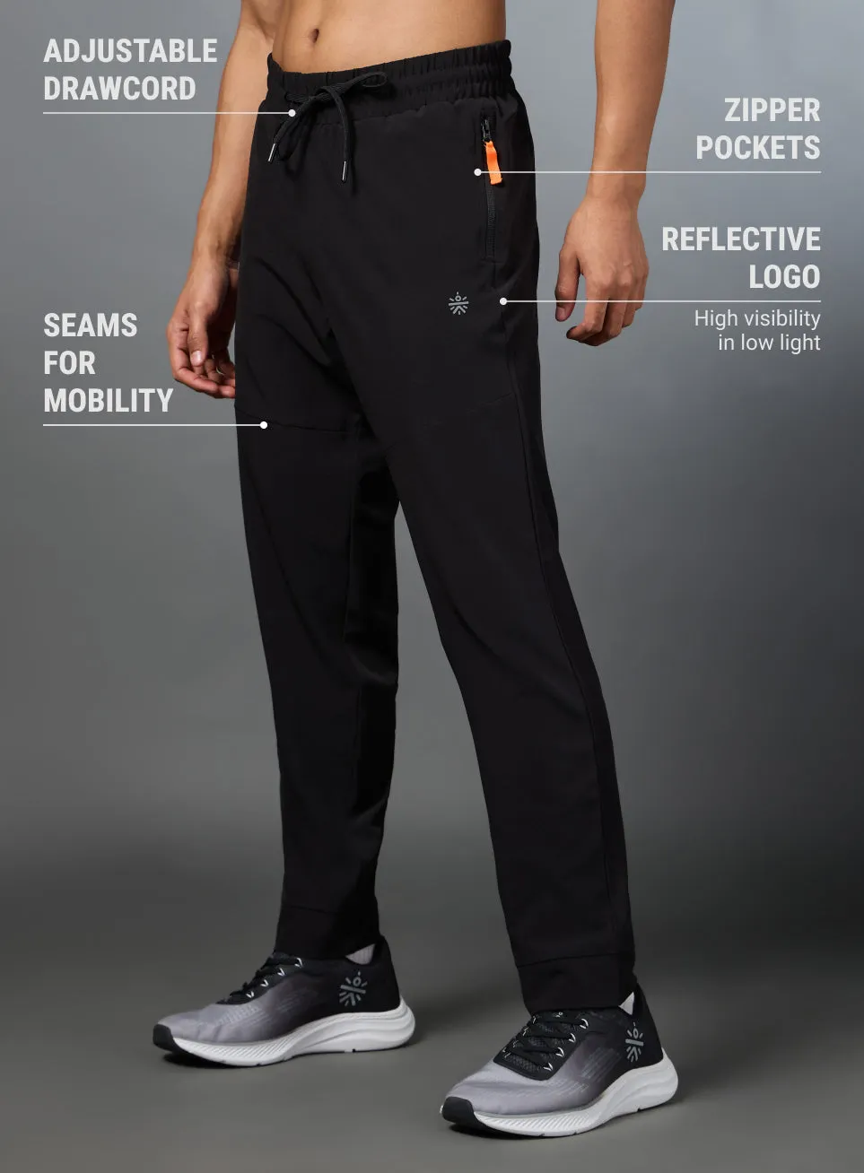 Men's Run Max Performance Black Joggers