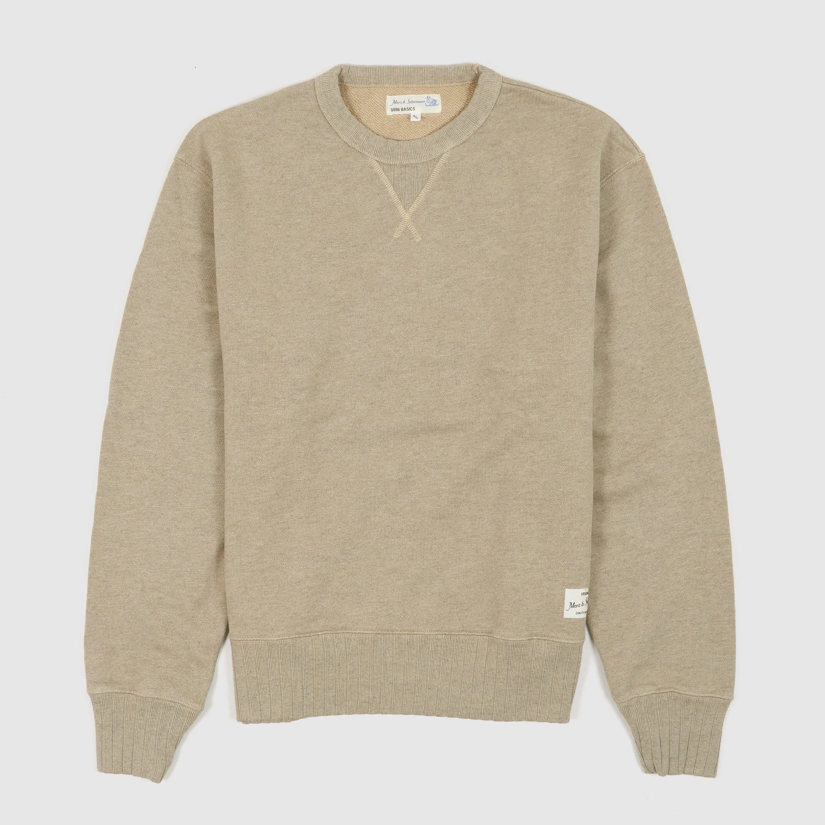 Merz b. Schwanen Relaxed Fit Crew Neck Sweat Shirt