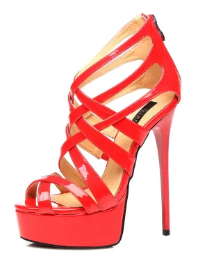 Miss Ziggy Sandals Red