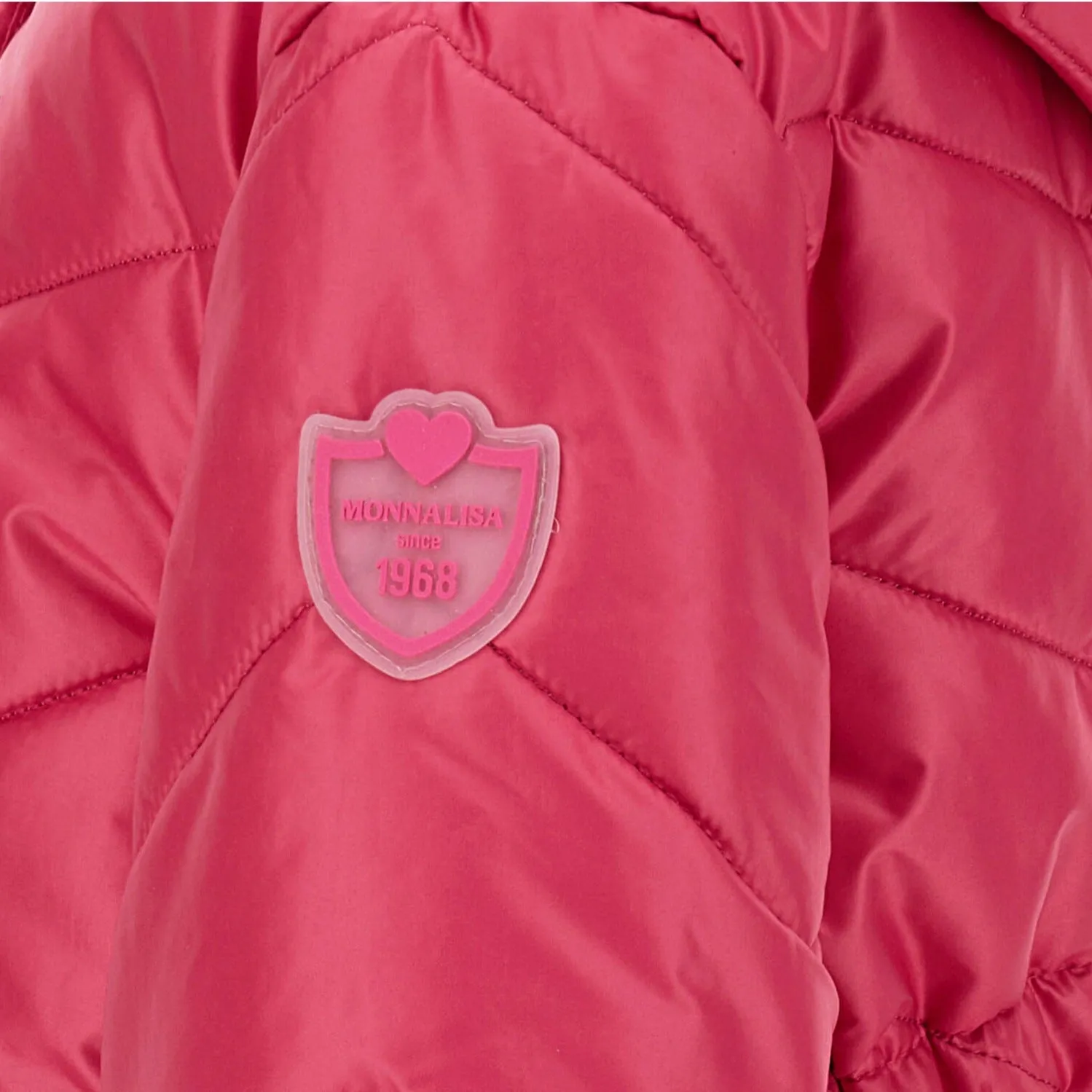 Monnalisa Girl's Fuchsia Quilted Technical Fabric Down Jacket