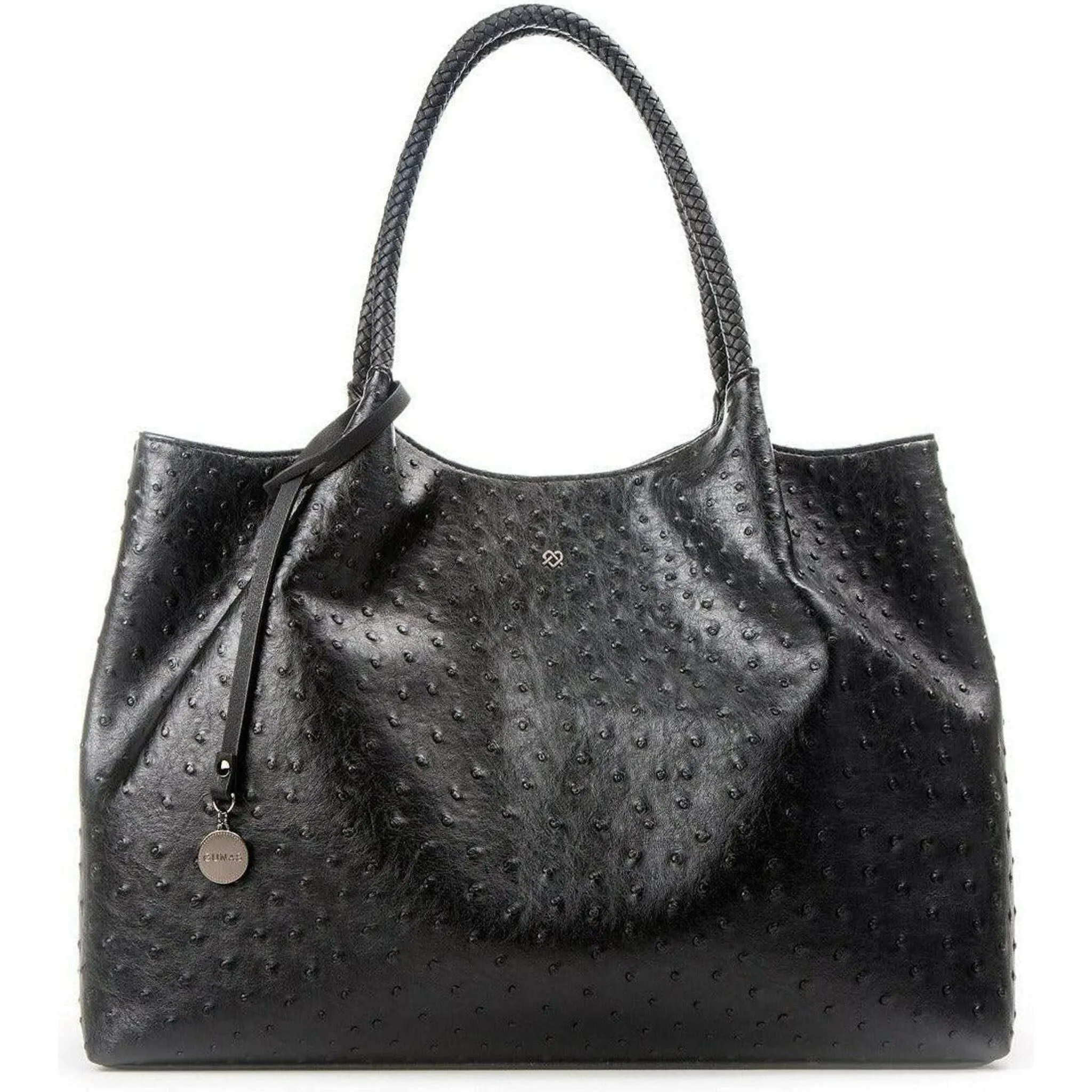 Naomi - Black Vegan Leather Tote Bag