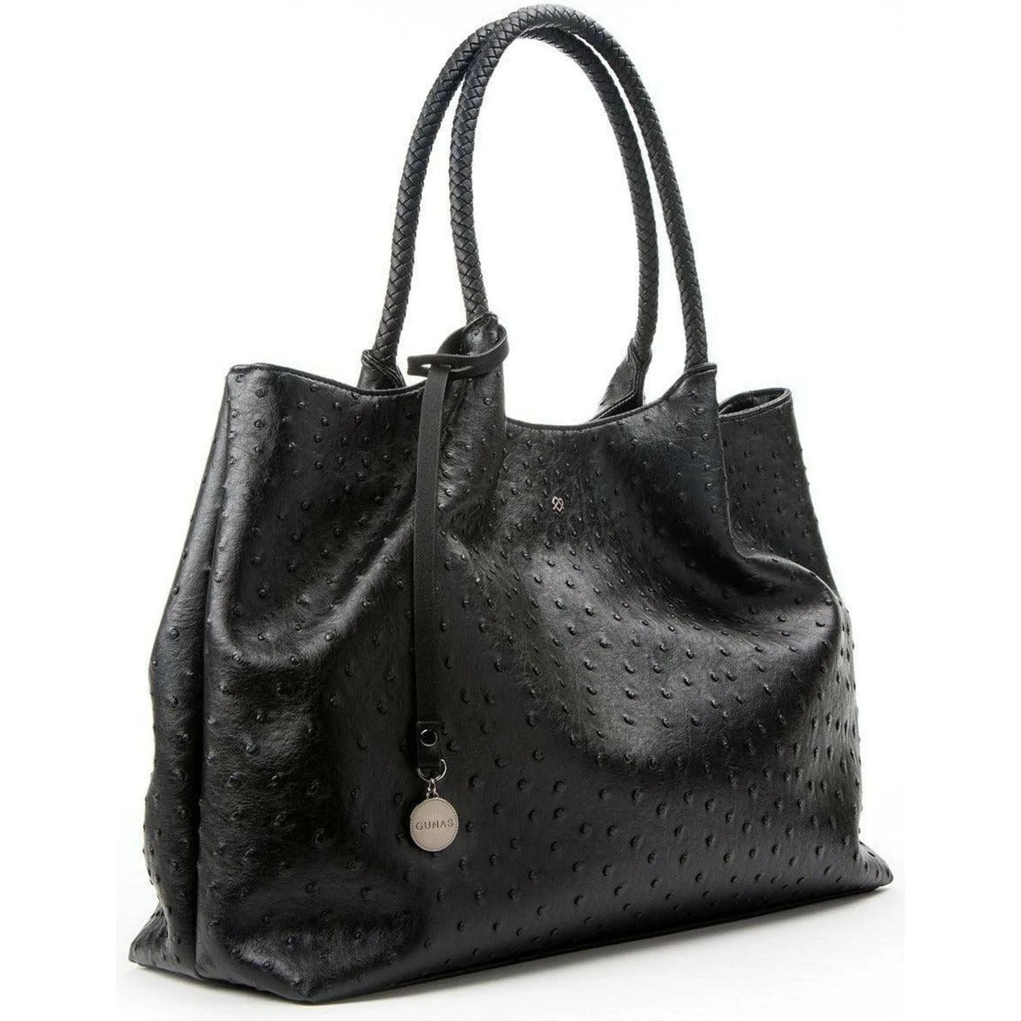 Naomi - Black Vegan Leather Tote Bag
