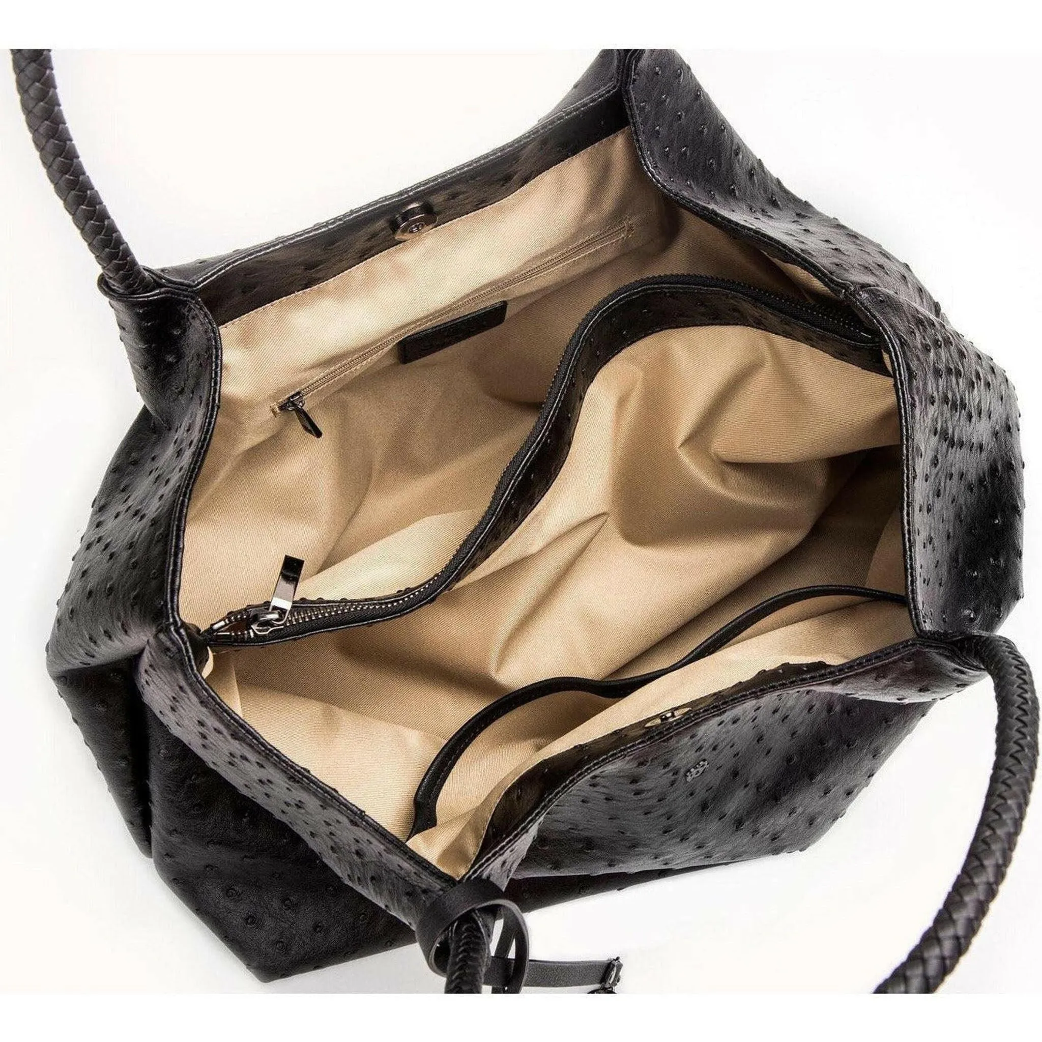 Naomi - Black Vegan Leather Tote Bag