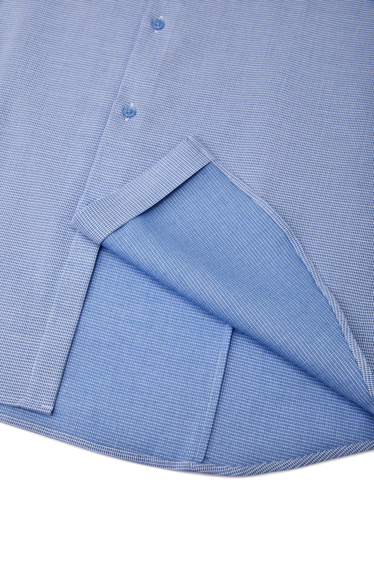 Non-Iron Easy Care Smart Fit 2 Tone Short Sleeve Shirt