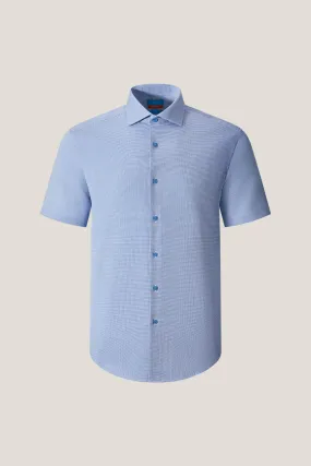 Non-Iron Easy Care Smart Fit 2 Tone Short Sleeve Shirt
