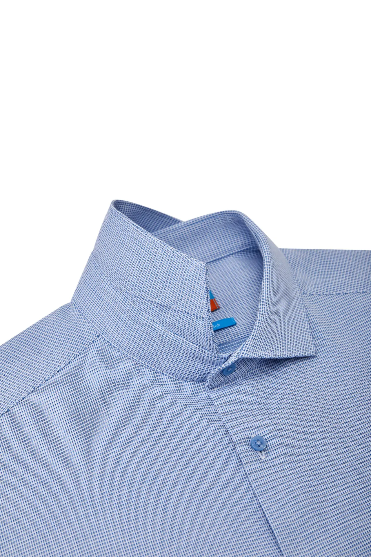 Non-Iron Easy Care Smart Fit 2 Tone Short Sleeve Shirt