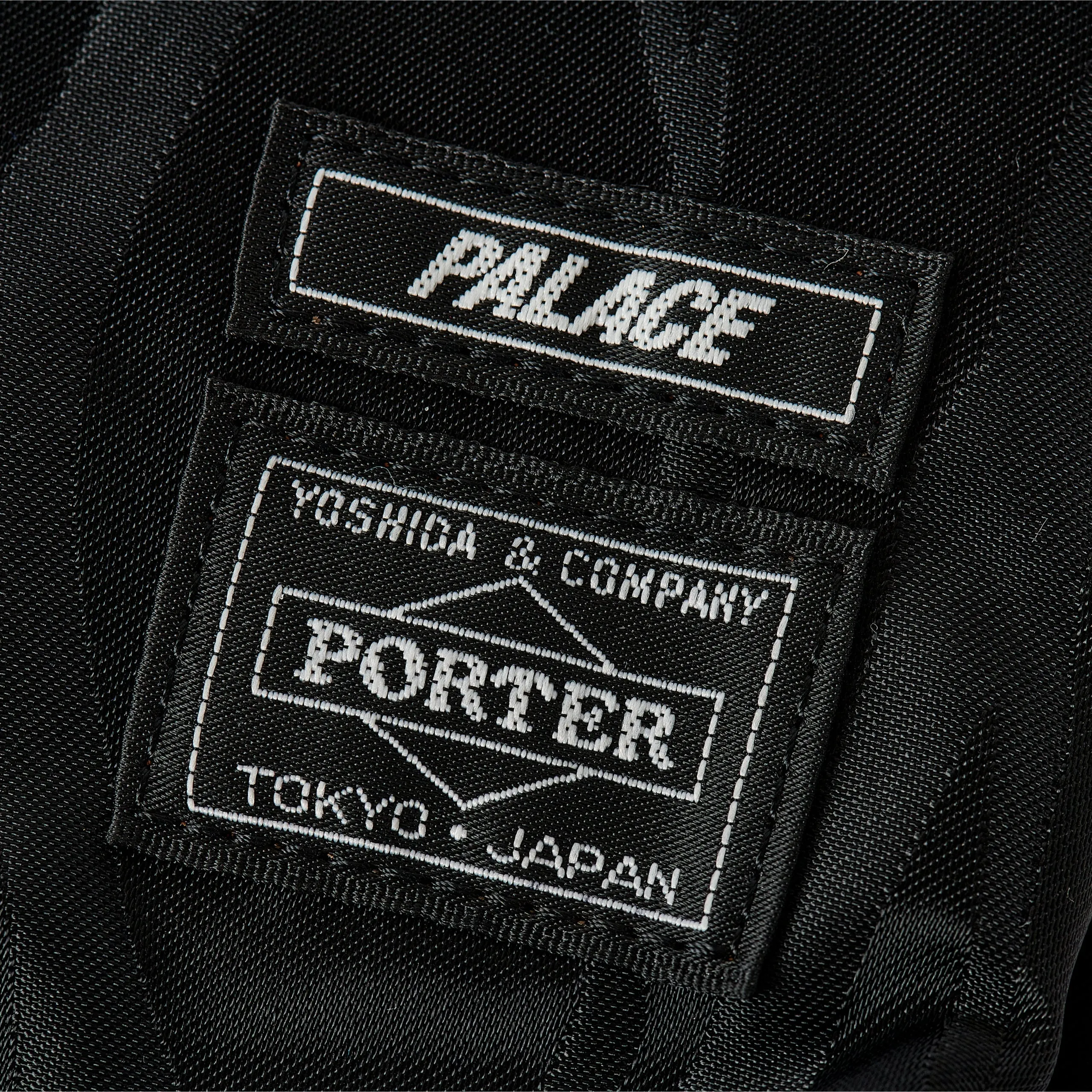 Palace Porter Vertical Shoulder Bag Black / Jacquard