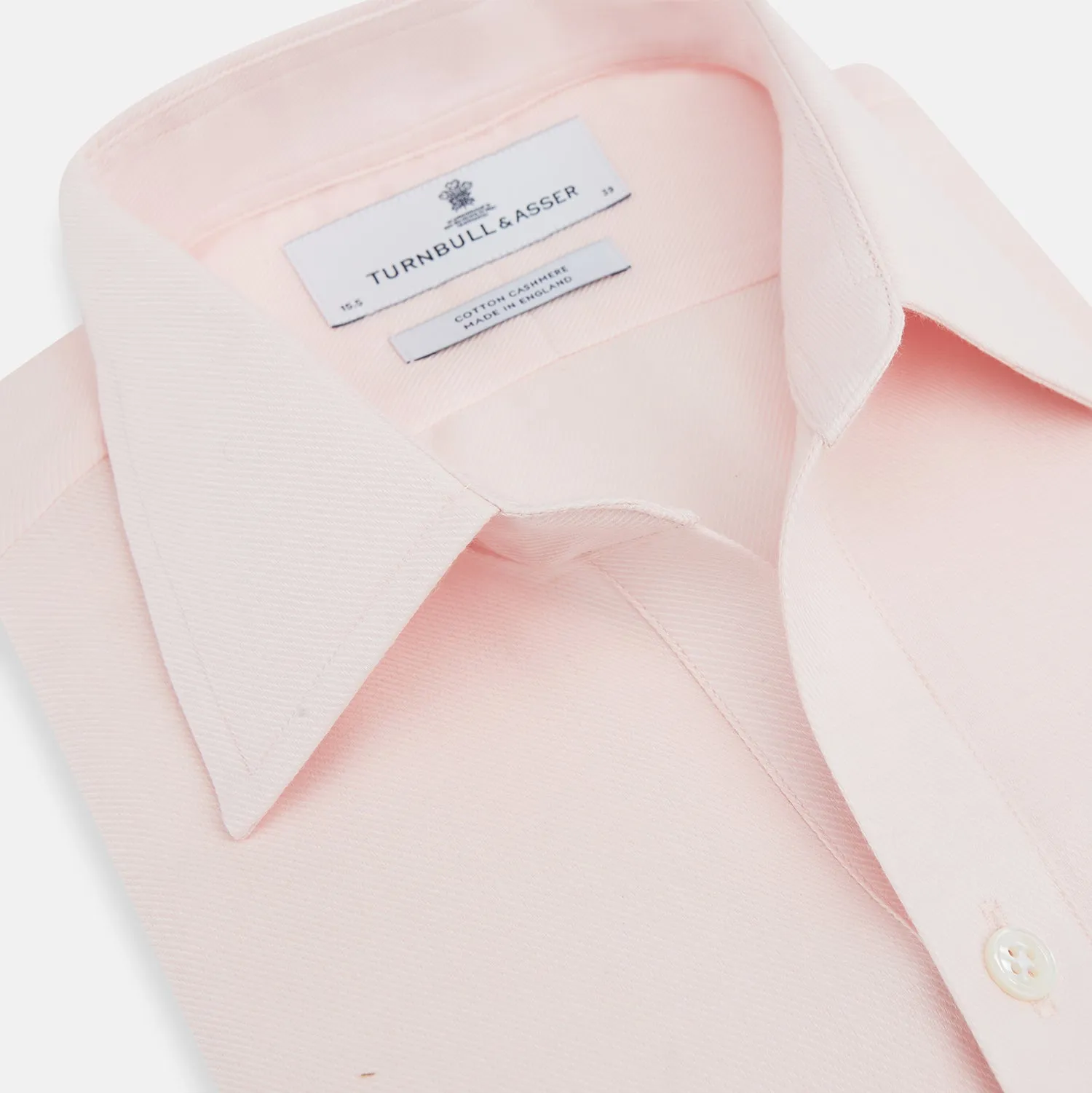 Pale Pink Cotton Cashmere Chelsea Shirt