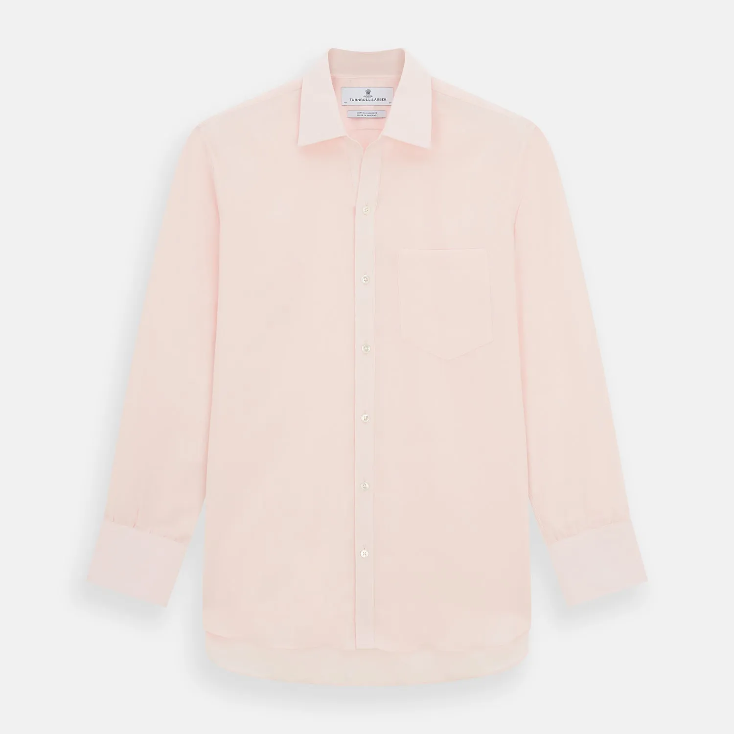 Pale Pink Cotton Cashmere Chelsea Shirt