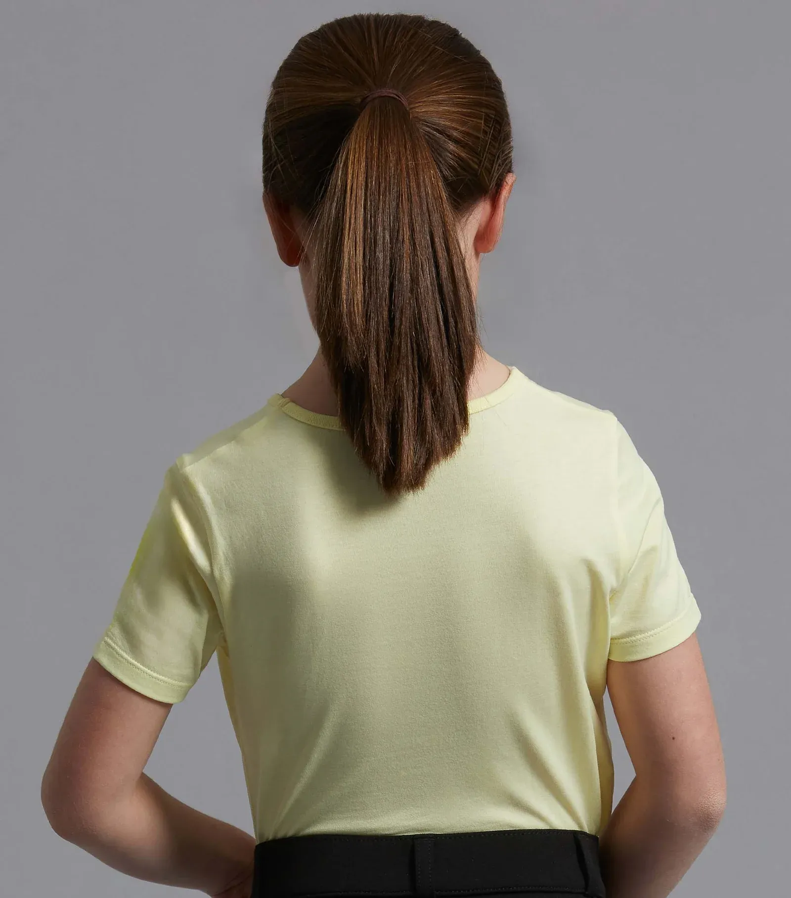 PEI Chiaro Girls Cotton Riding T-Shirt - Yellow