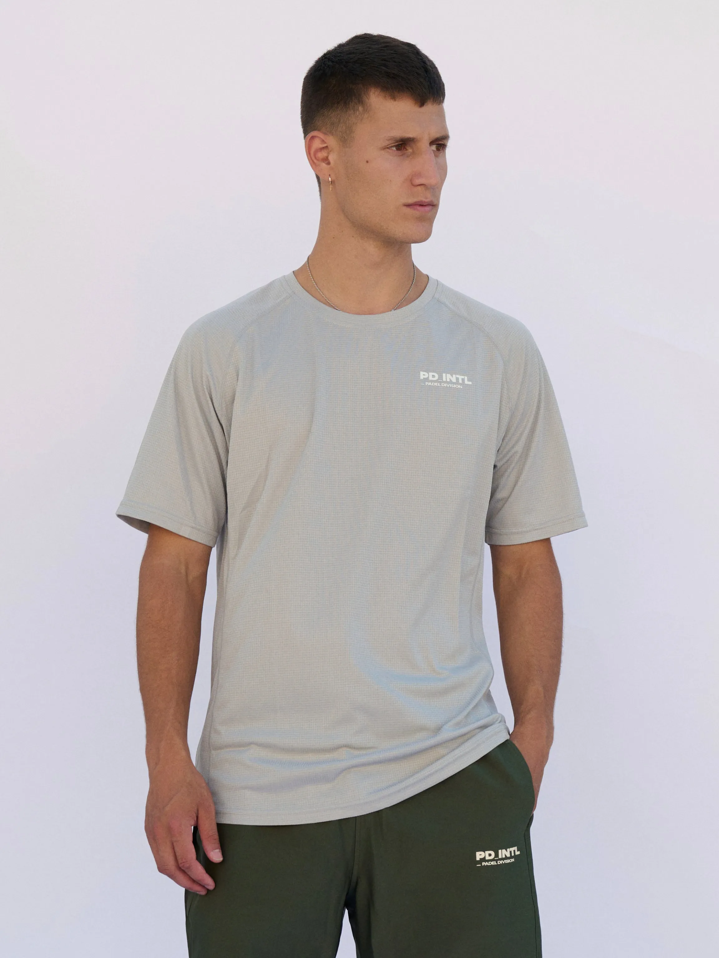 QUICK DRY PADEL T-SHIRT (STONE)