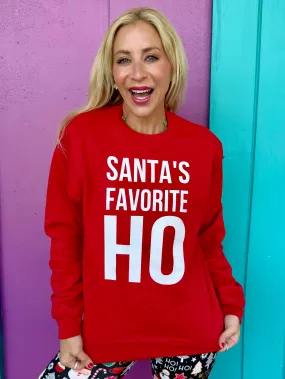 Red Santa's Favorite Ho Sweatshirt
