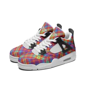 Retro Tartan Plaid Trainers S-1