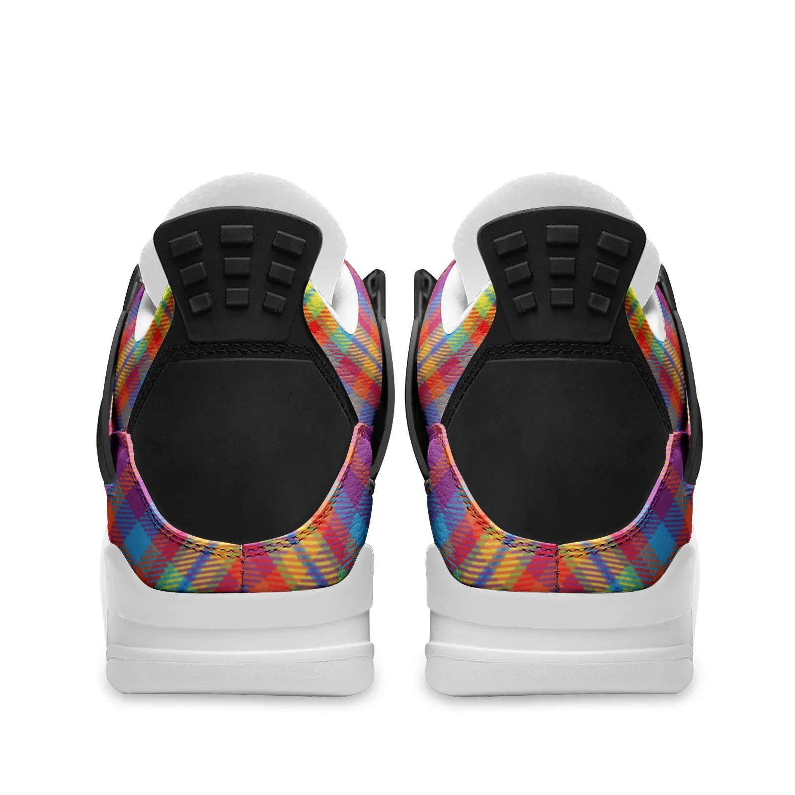Retro Tartan Plaid Trainers S-1
