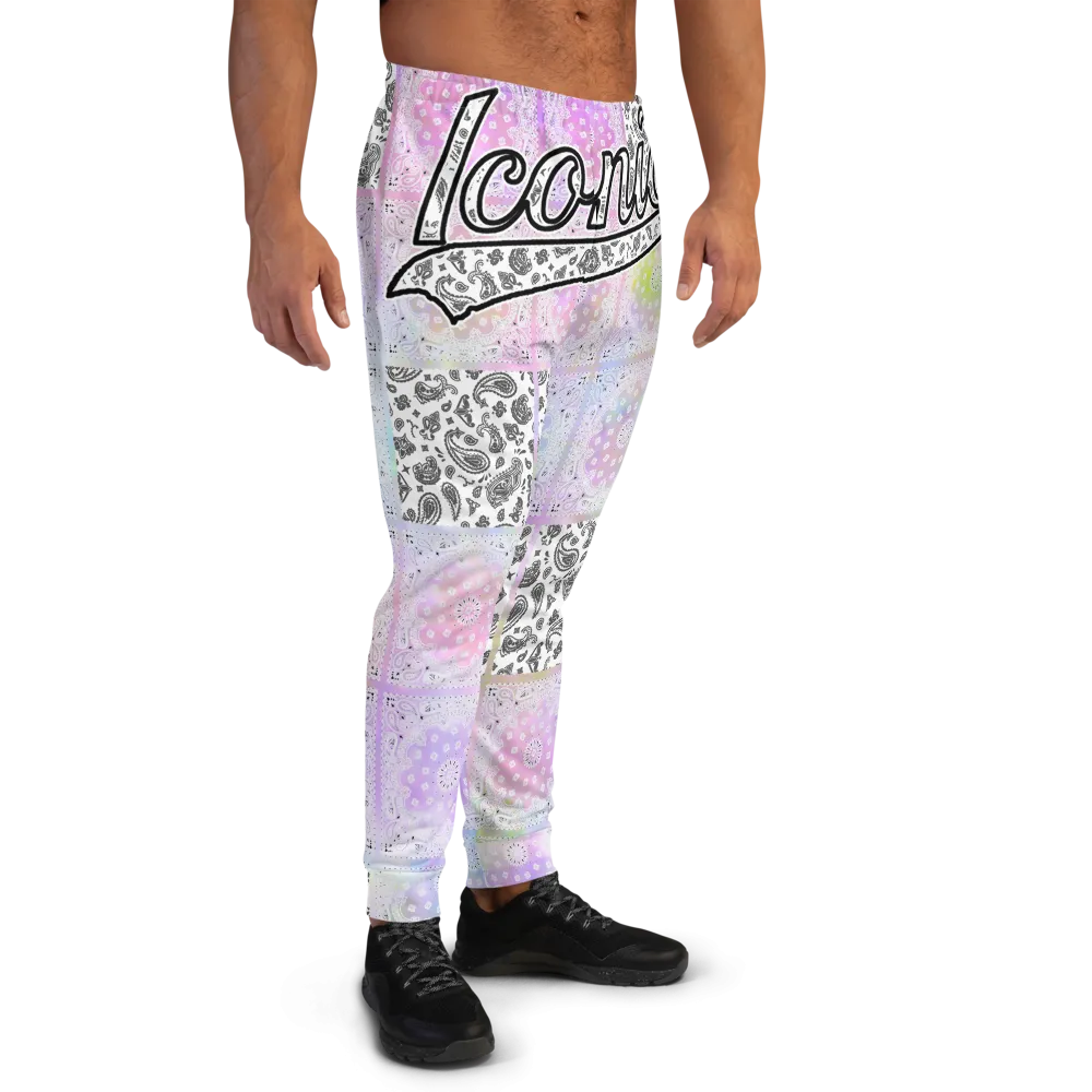 ROYAL ICONIC | Bandana Flag Patchwork Tie Dye Acid Wash Aether Pour Unisex Jogger Sweatpant HueMan Gang Color Cloud 1 Abstract Cray On Pour