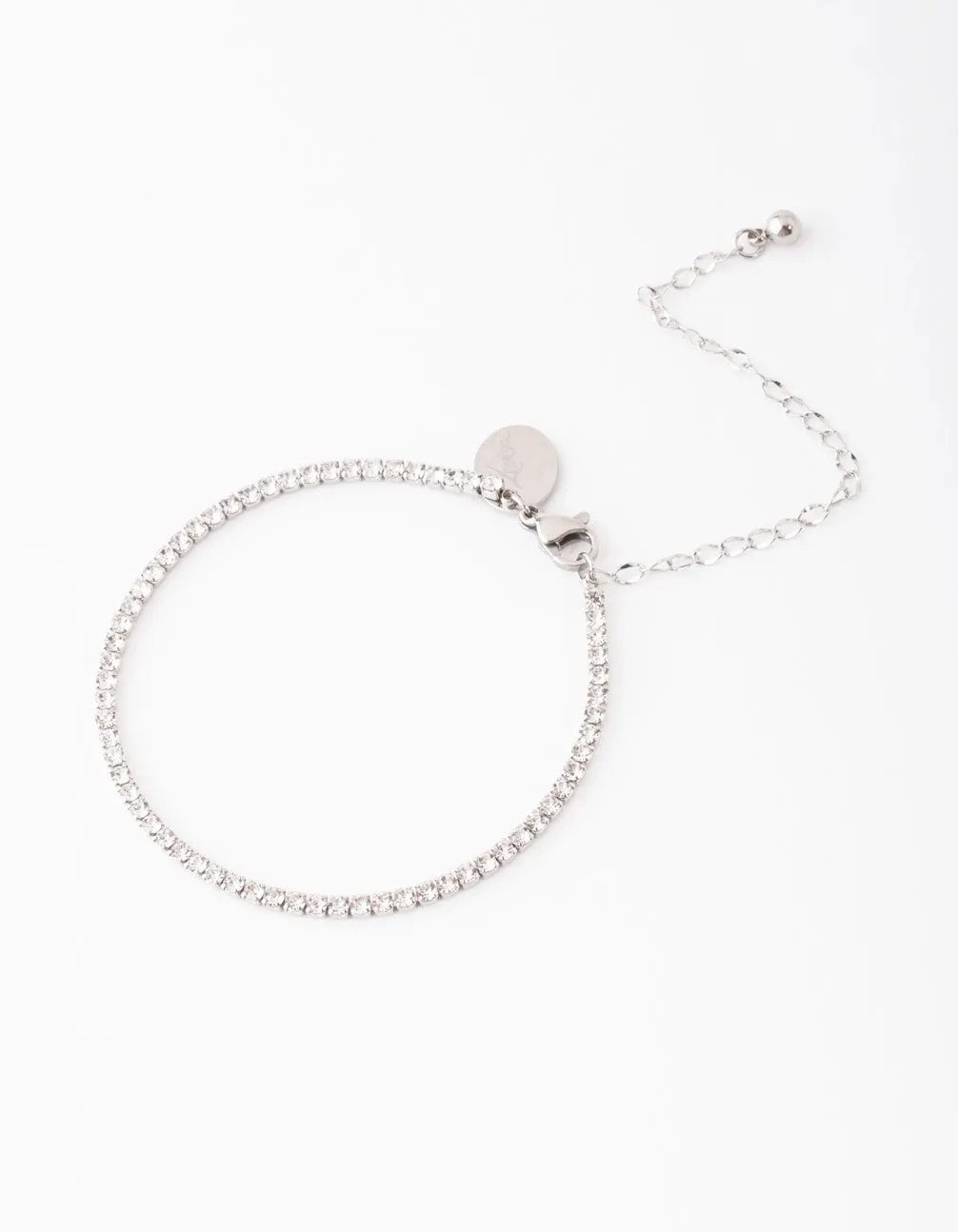 Stainless Steel Diamante Bracelet